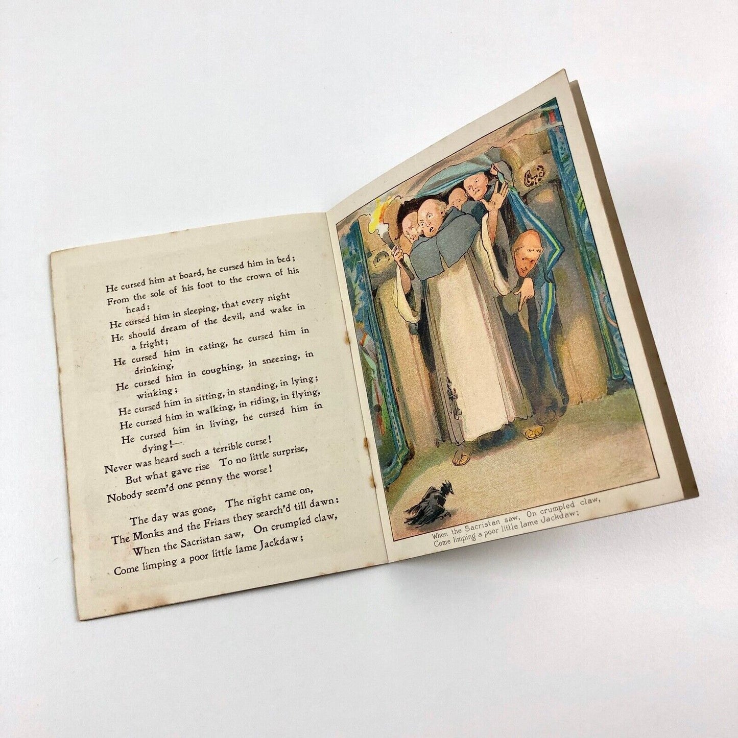 Booklet The Jackdaw of Rheims by Thomas Goldsby, illustrated by Alice B. Woodward | Colman's Mustard promotional advertisement, 1901