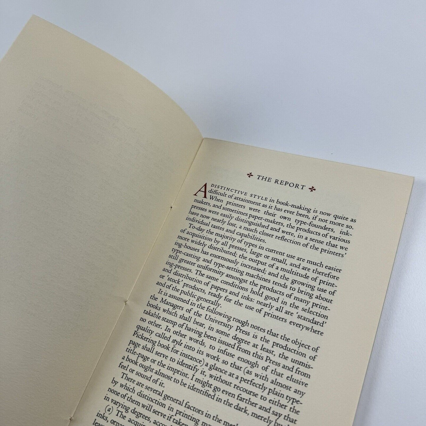Report on the Typography of Cambridge University Press | Bruce Rogers | Wynkyn de Worde Society, 1968