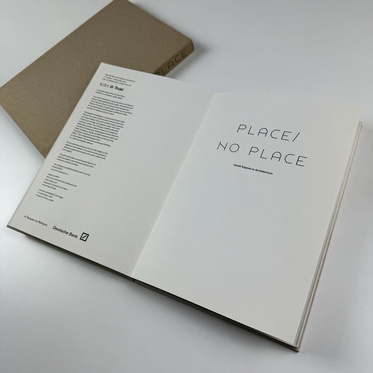 Place / No Place. Anish Kapoor in Architecture | RIBA 2008