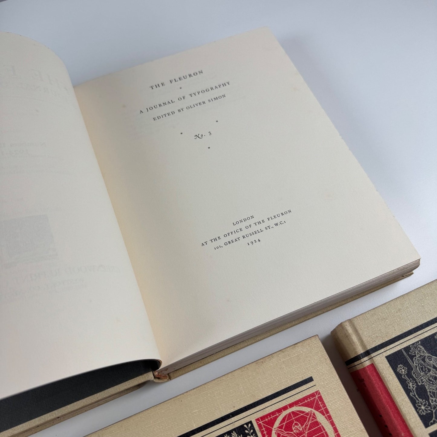 The Fleuron Journal of Typography by Stanley Morison 5 vols reprint 1970