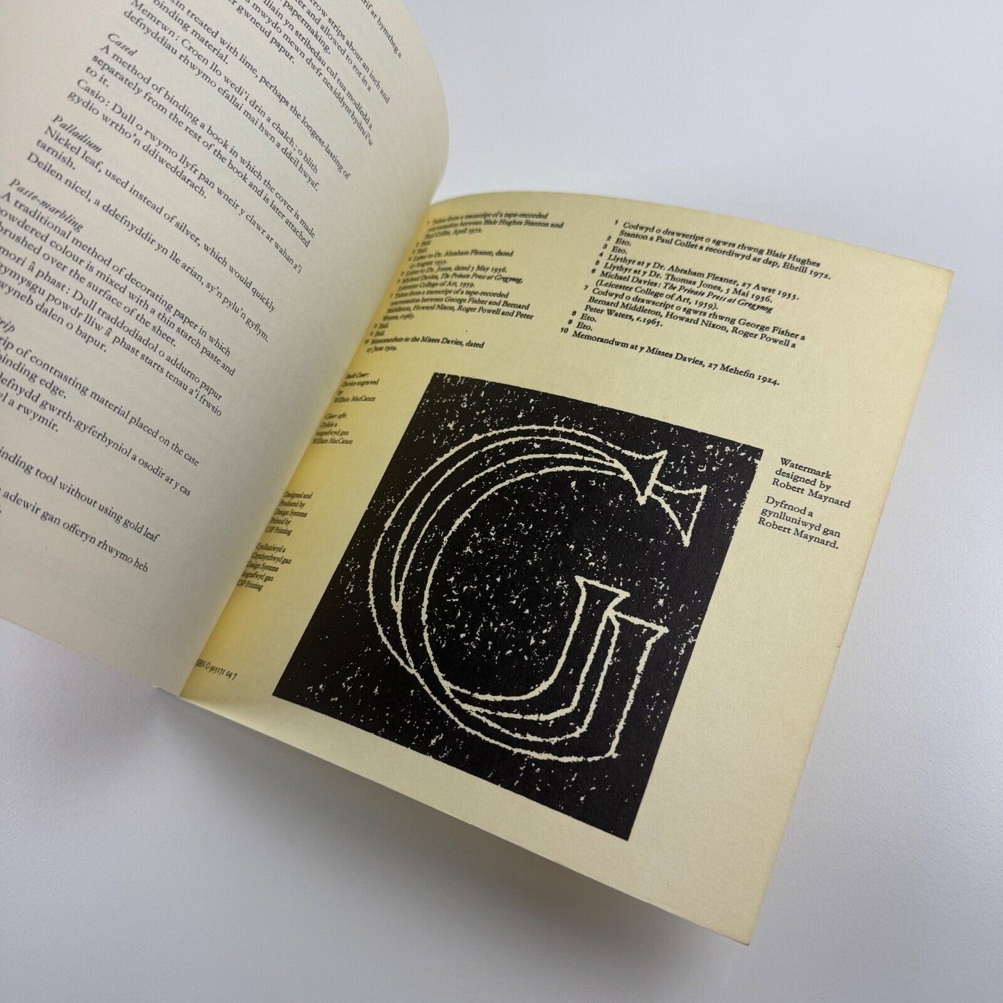 Printing at Gregynog. Aspects of a Great Private Press by Michael Hutchins. Published on the occasion of the 1976 Gregynog Press exhibition Welsh Arts Council