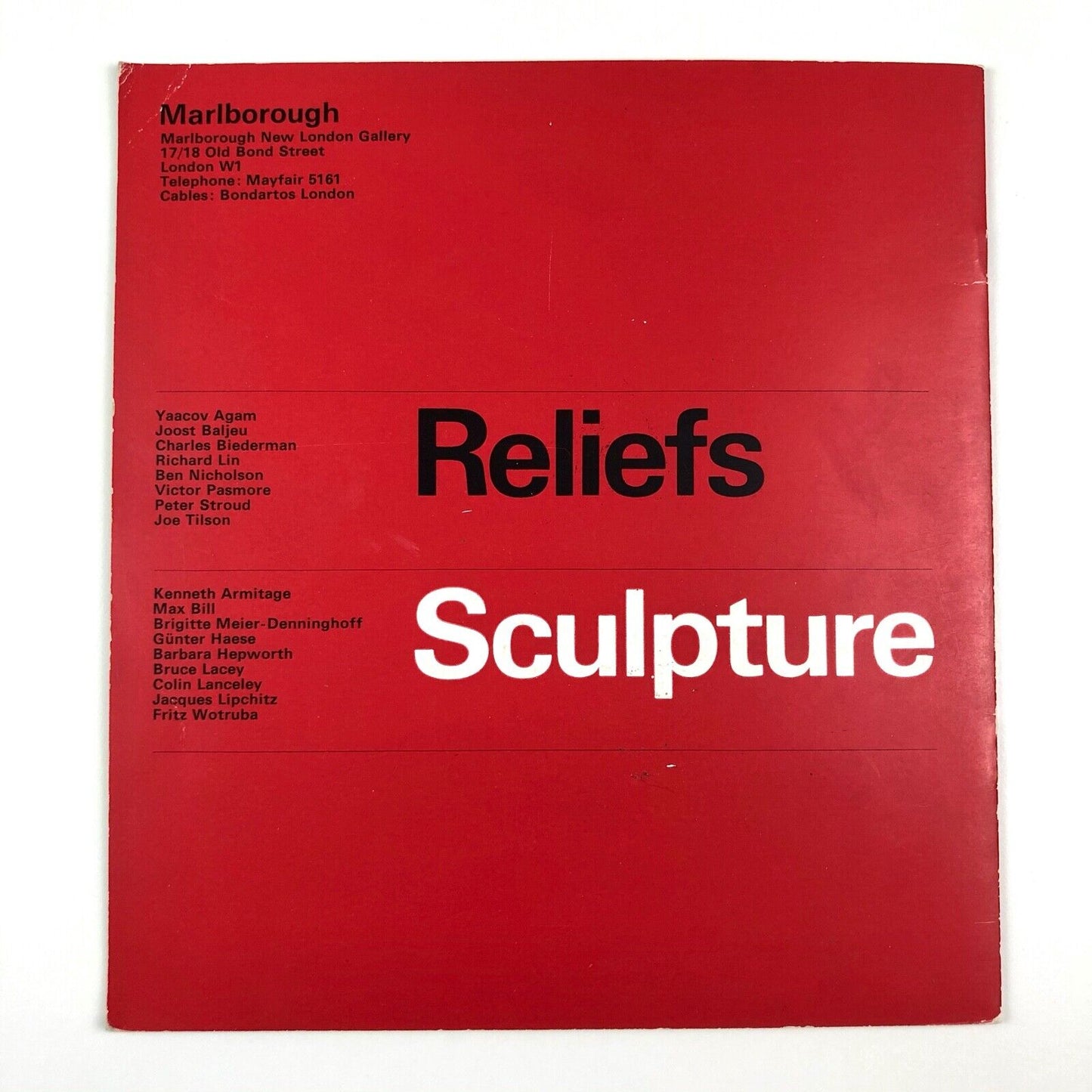 Reliefs, Sculpture | Exhibition catalogue | Marlborough New London Gallery, 1966
