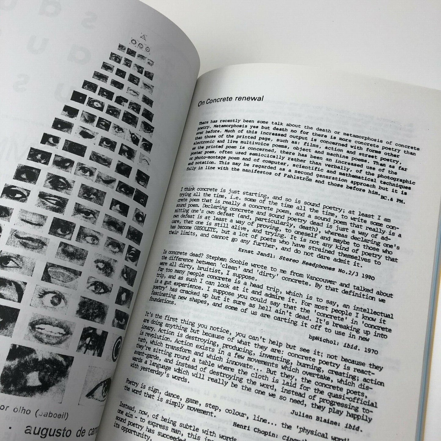 Concerning concrete poetry by Bob Cobbing and Peter Mayer | Slimvolume, 2014
