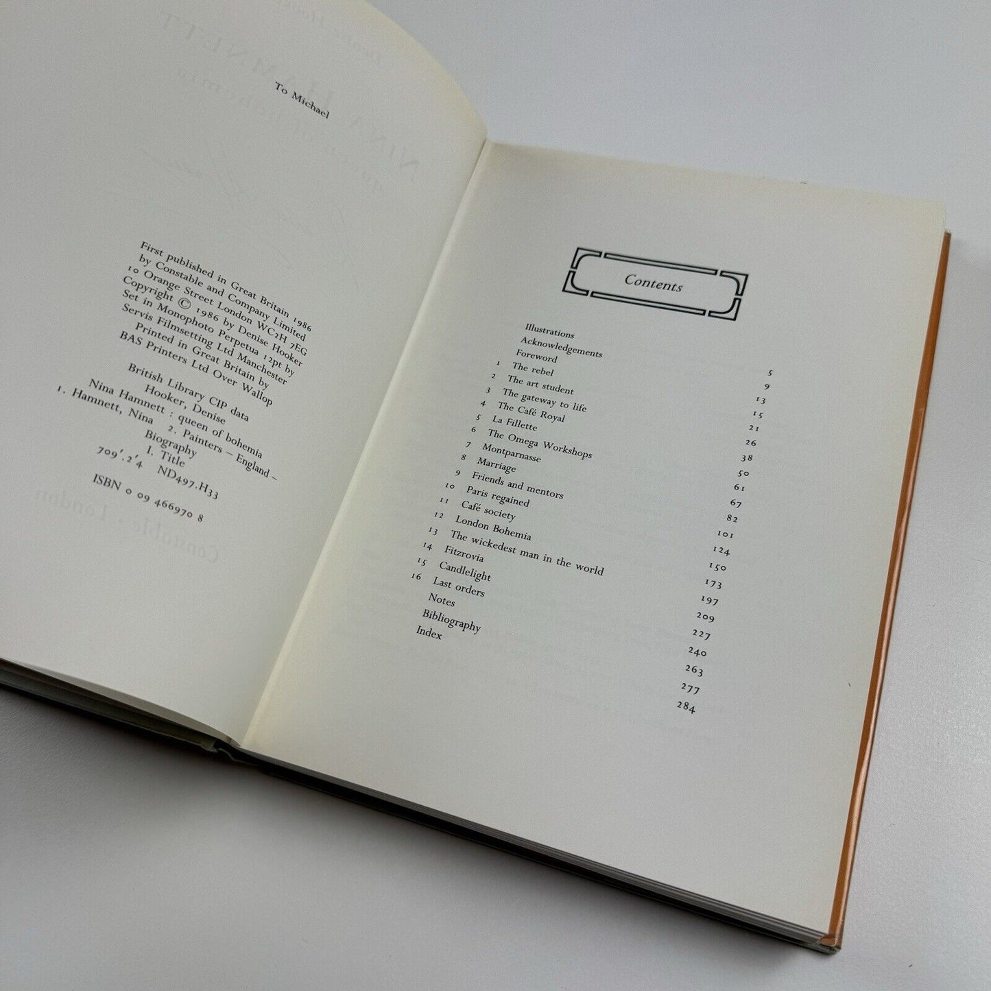 Nina Hamnett – Queen of Bohemia by Denise Hooker | Constable, 1986 | signed by the author