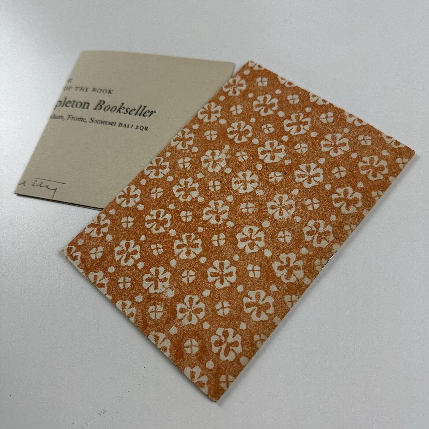 A History of Printing in Buckland Dinham by Tony Appleton | Christmas 1983 | blank pages throughout | limited edition this 30/100