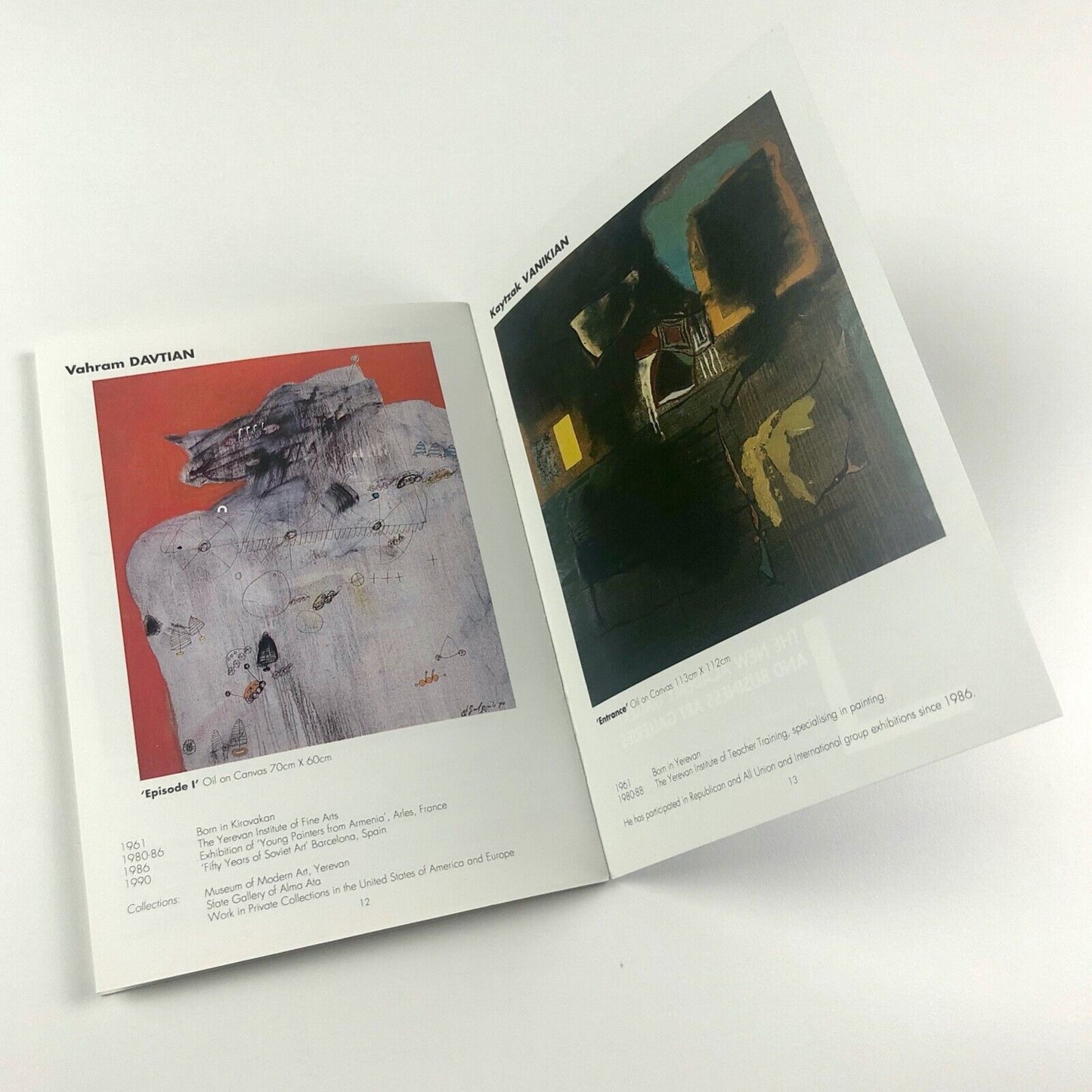 Contemporary Art From Armenia | New Academy Gallery exhibition booklet, 1991