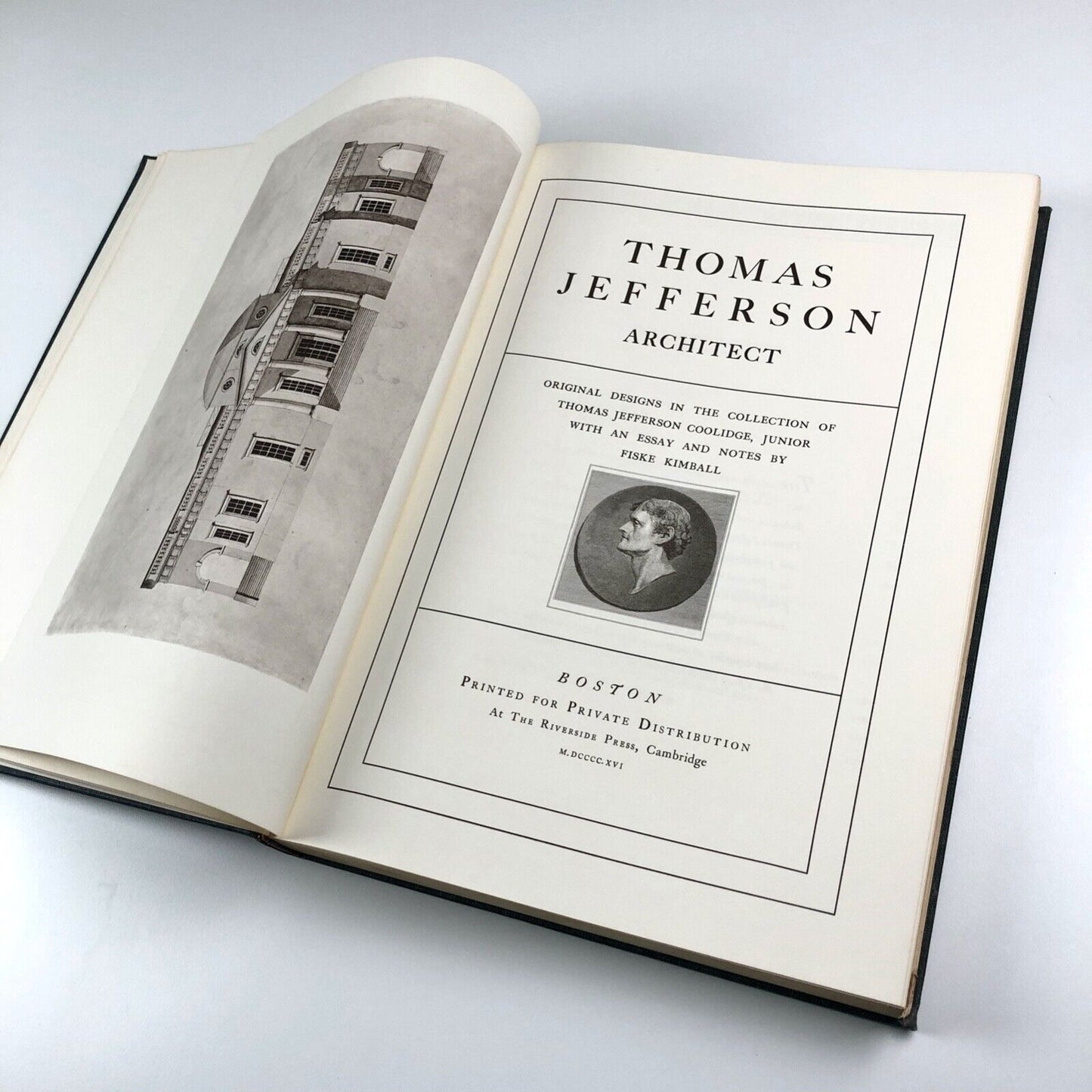 Thomas Jefferson Architect | Coolridge Collection | Fiske Kimball | De Capo Press 1968