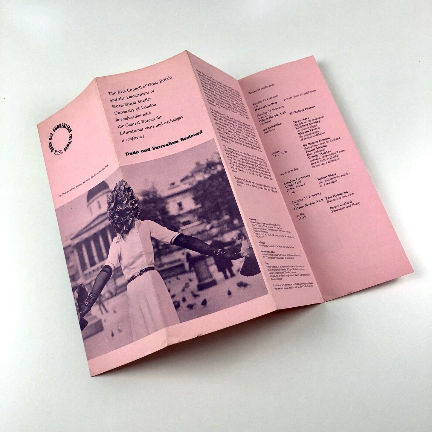 Dada and Surrealism Reviewed conference leaflet | Arts Council / University of London / Hayward Gallery, 1978