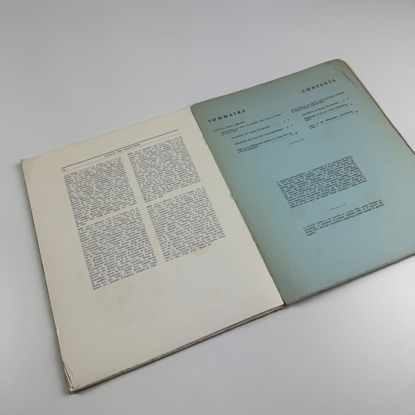 Gazette des Beaux-Arts January to March 1951. Vol 38 Georges Wildenstein