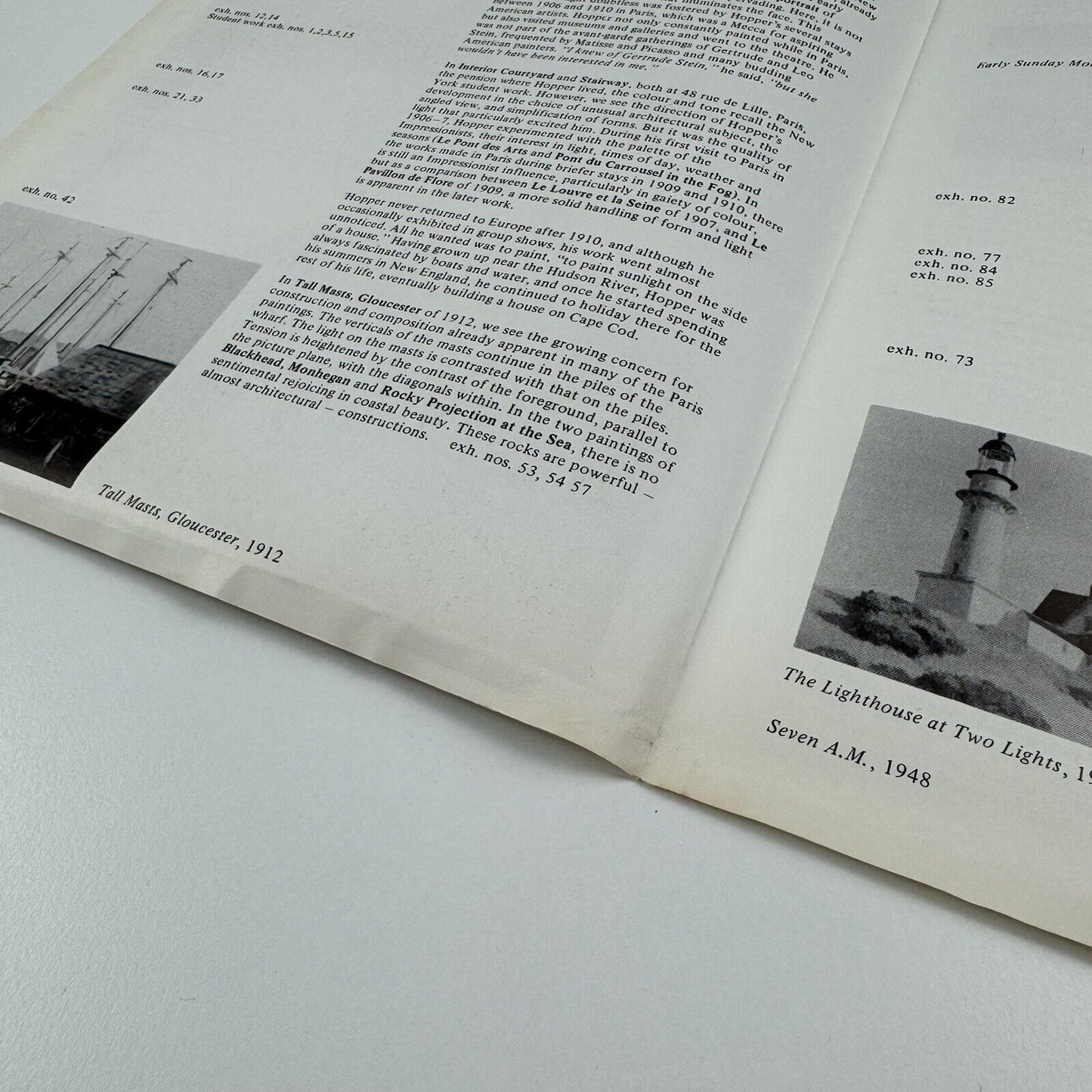 Folding sheet/gallery guide for Edward Hopper. The art and the artist |The Hayward Gallery, Arts Council, 1981
