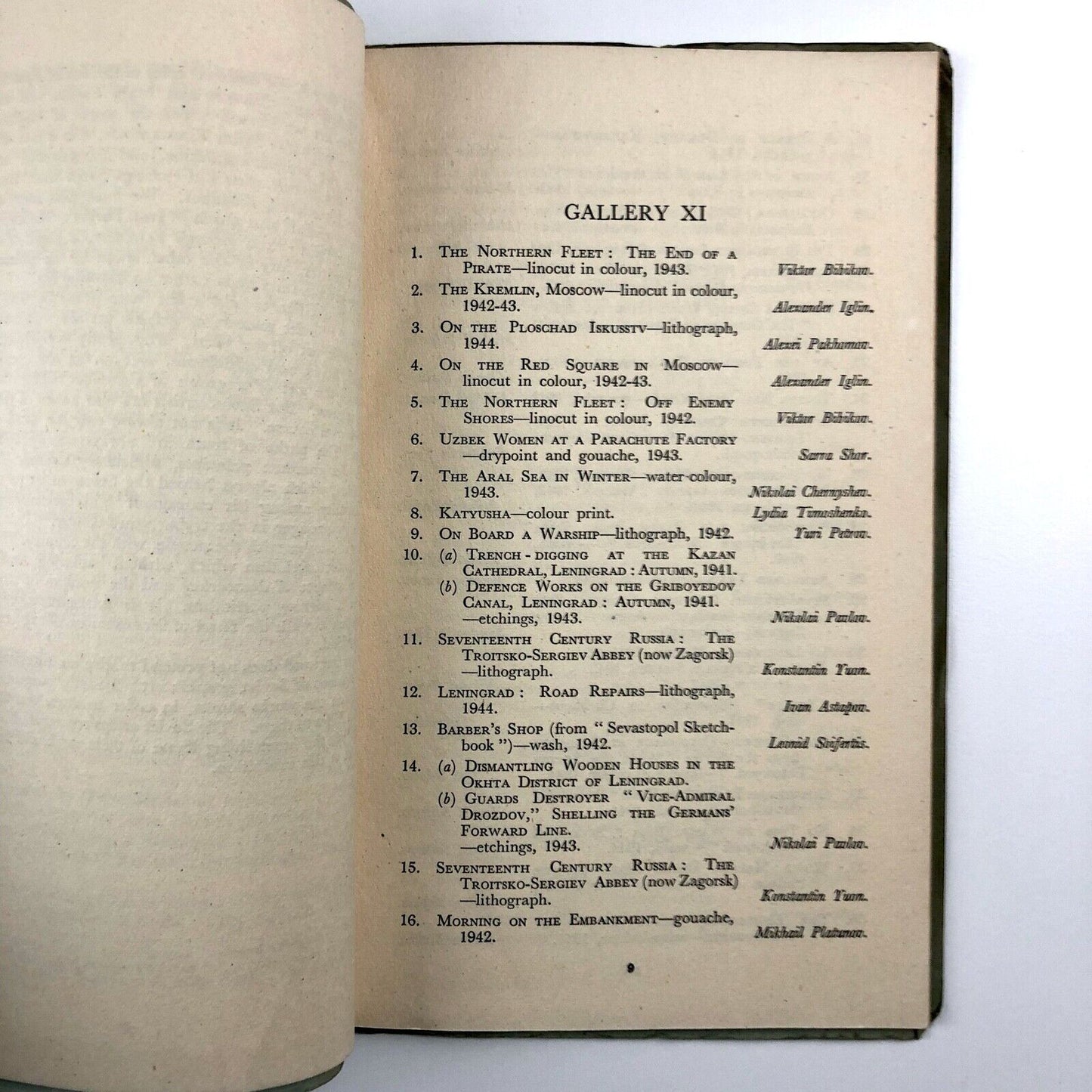 Exhibition of Soviet Graphic Art | Royal Academy of Arts catalogue, 1945