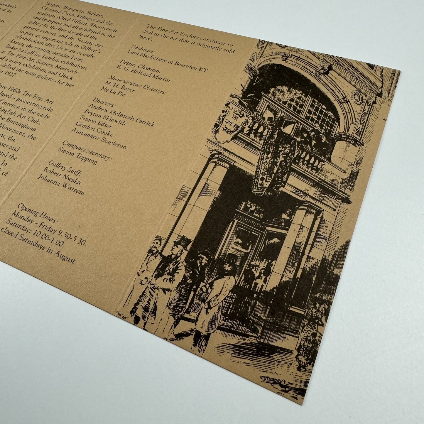 Fine Art Society | Exhibition programme leaflet for 1997