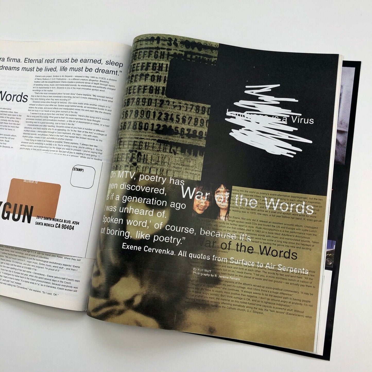 Raygun magazine | Issue 34 | Cypress Hill + Tommy Chong | Design by David Carson