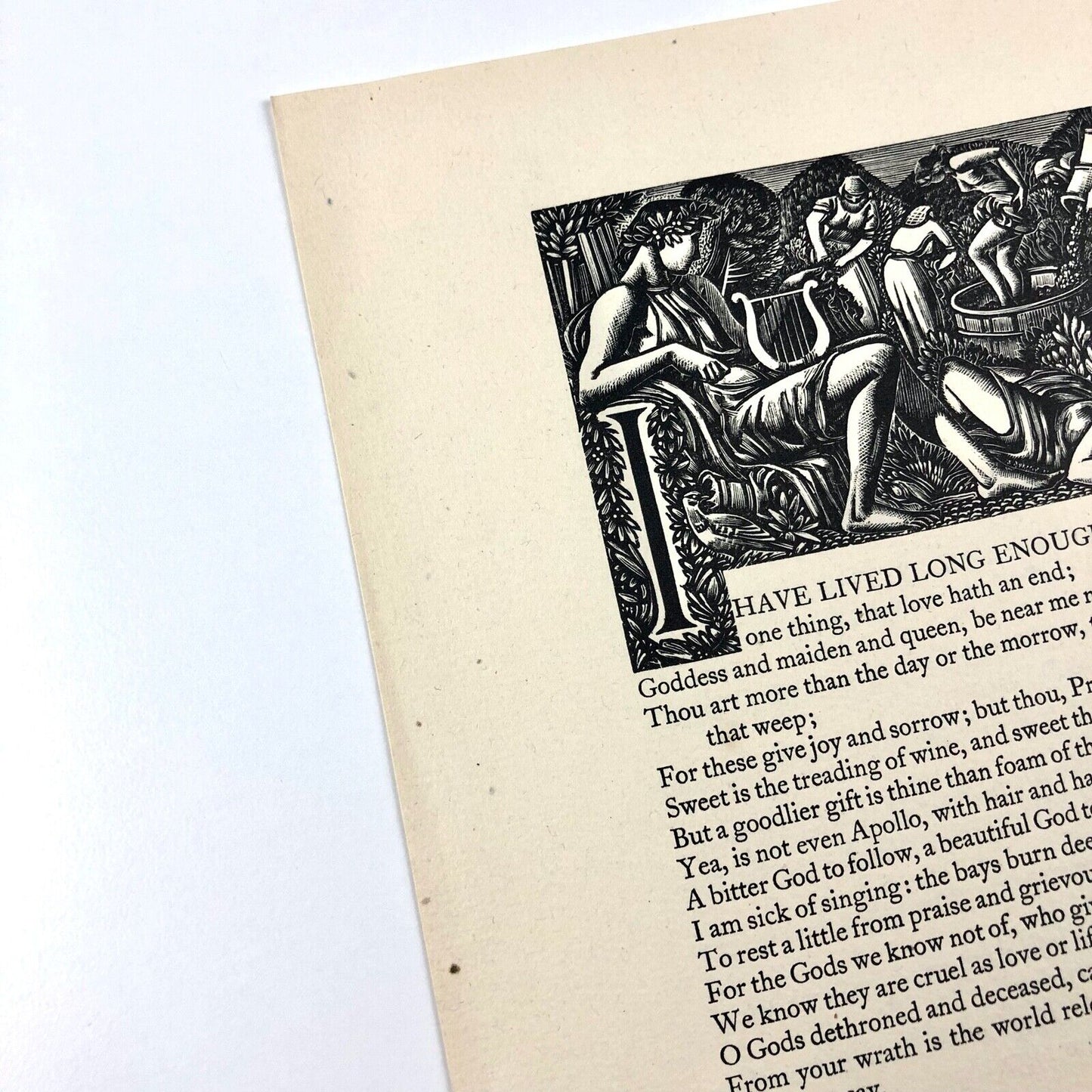 Golden Cockerel Press specimen sheet Dorothea Braby / John Buckland-Wright