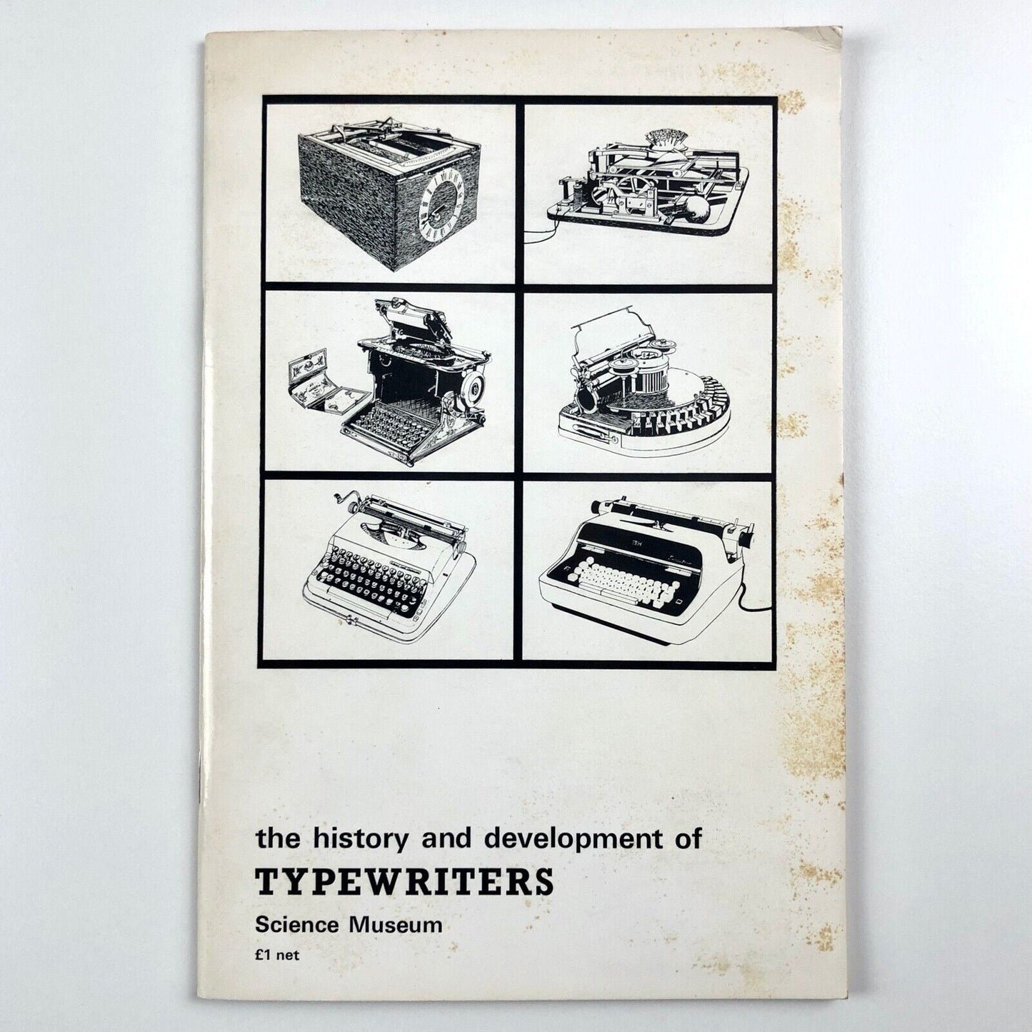History and Development of Typewriters by G. Tilghman Richards | Science Museum HMSO 1964