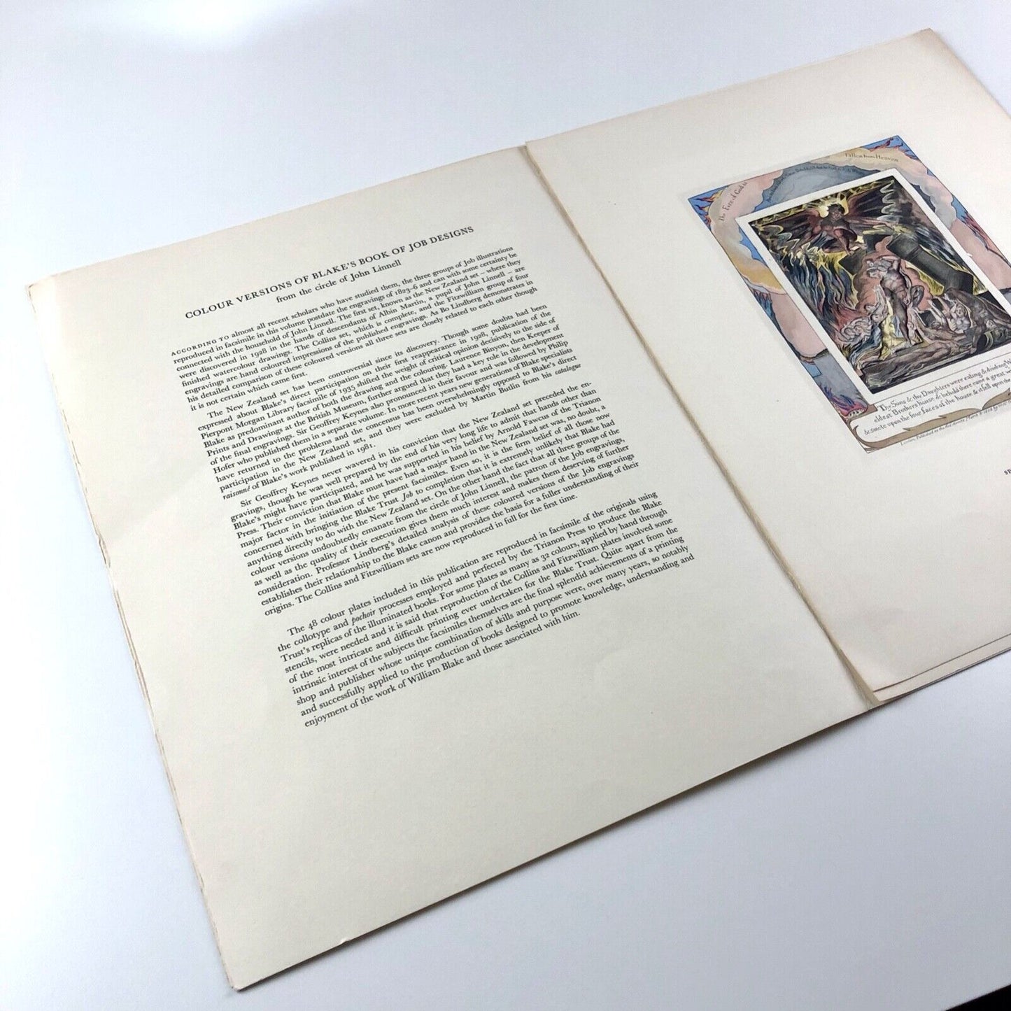 Prospectus for William Blake – Illustrations of the Book of Job | William Blake Trust, 1987