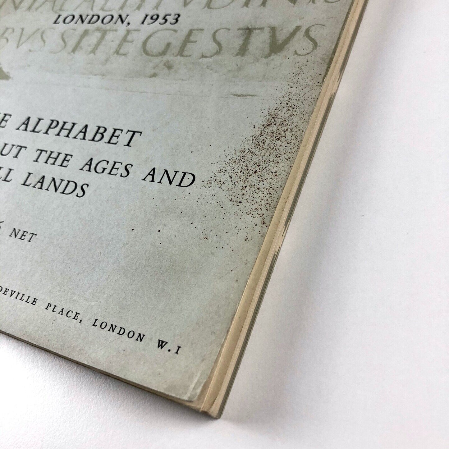 Alphabet Exhibition. The Alphabet Throughout the Ages | Staples Press London, 1953