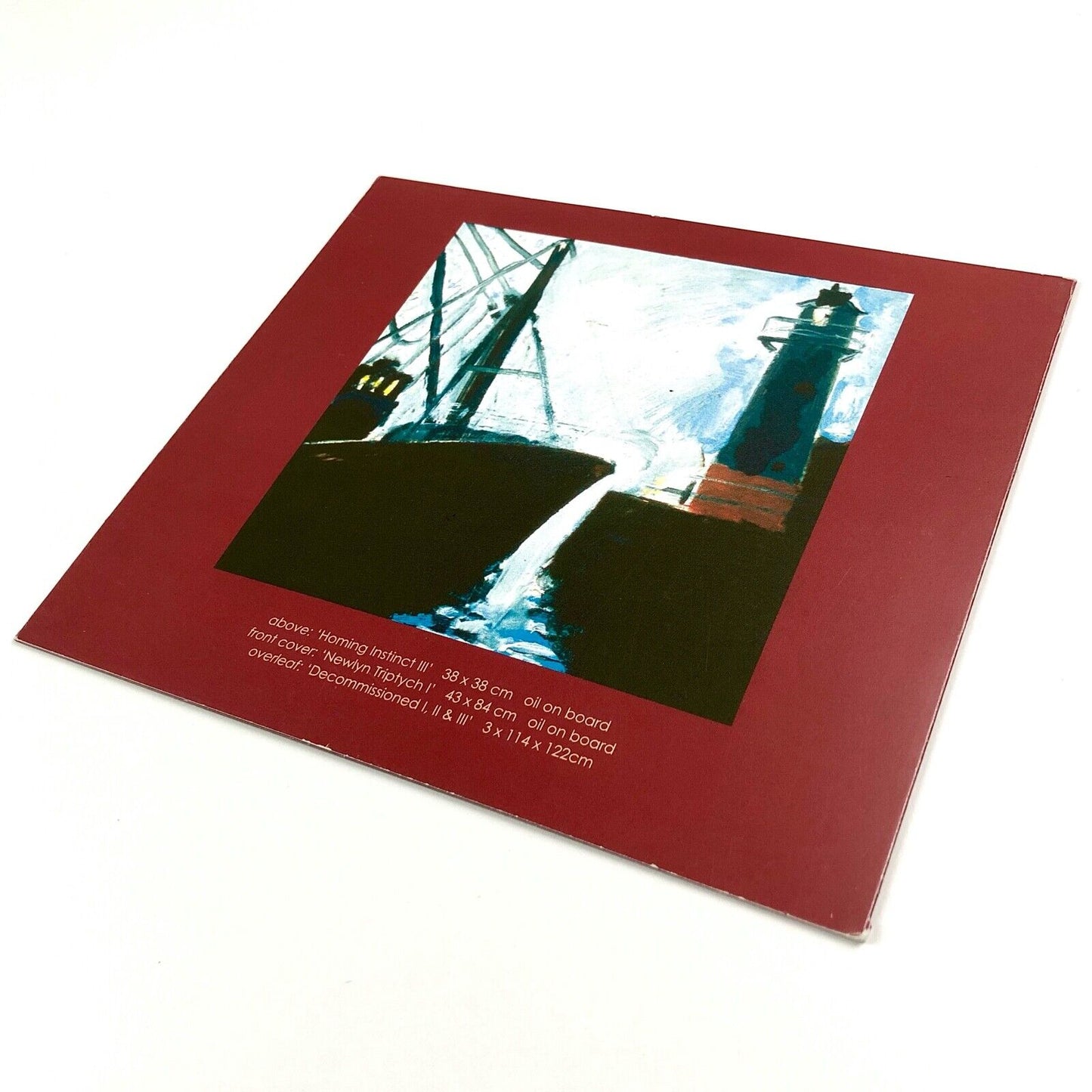 Folding card for Jeremy Le Grice. Newlyn under threat | Badcocks Gallery