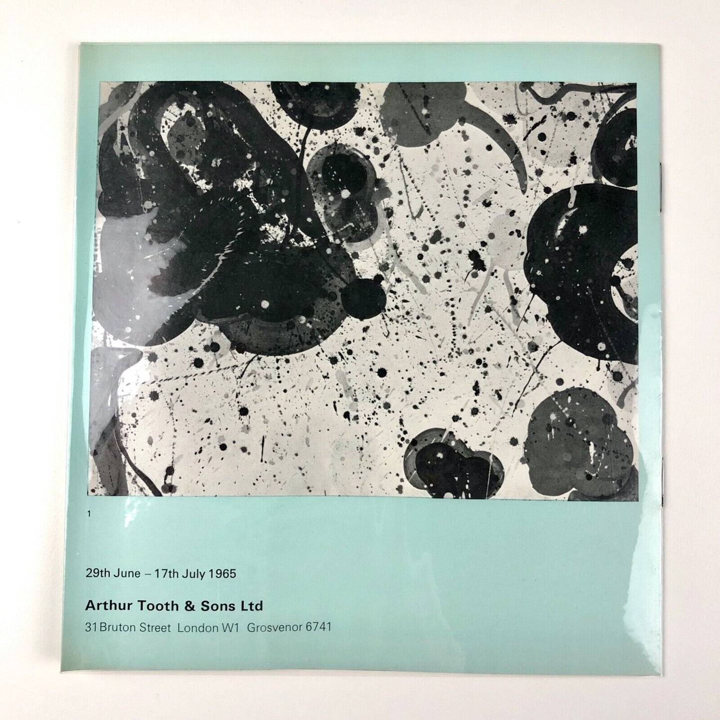 Sam Francis Gouaches | Arthur Tooth & Sons Ltd, London 1965 | Exhibition leaflet