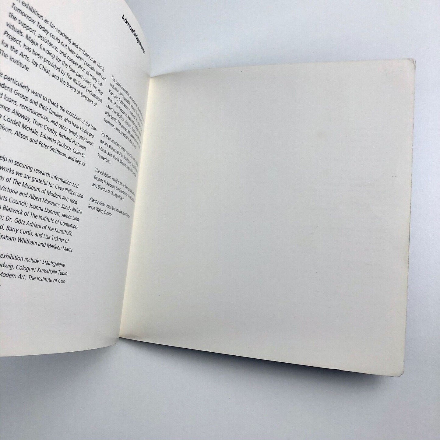 This is Tomorrow Today exhibition | Institute for Art and Urban Resources catalogue, 1987