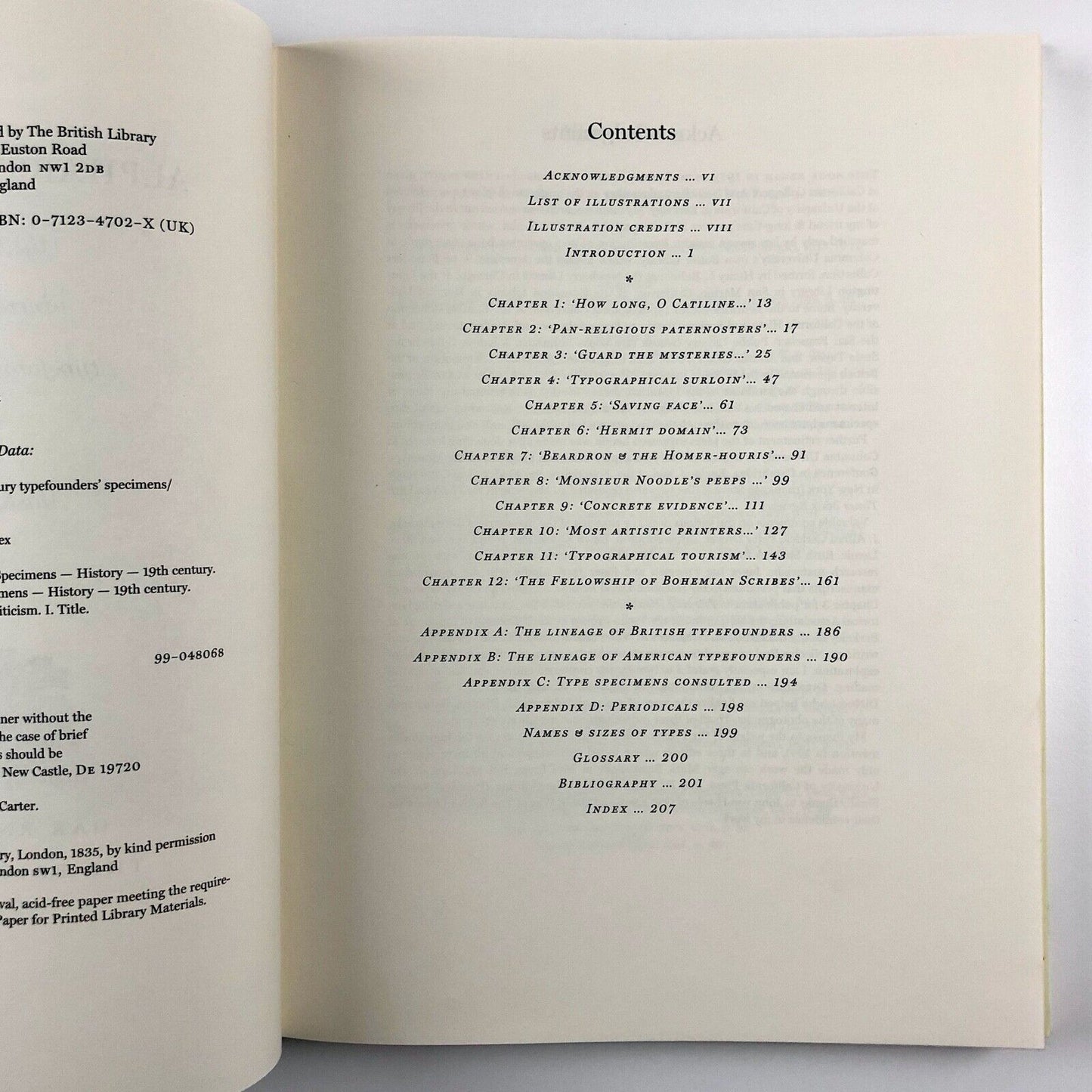 Alphabets To Order. The Literature of Nineteenth Century Typefounders' Specimens by Alastair Johnston | Oak Knoll Press/The British Library, 2000