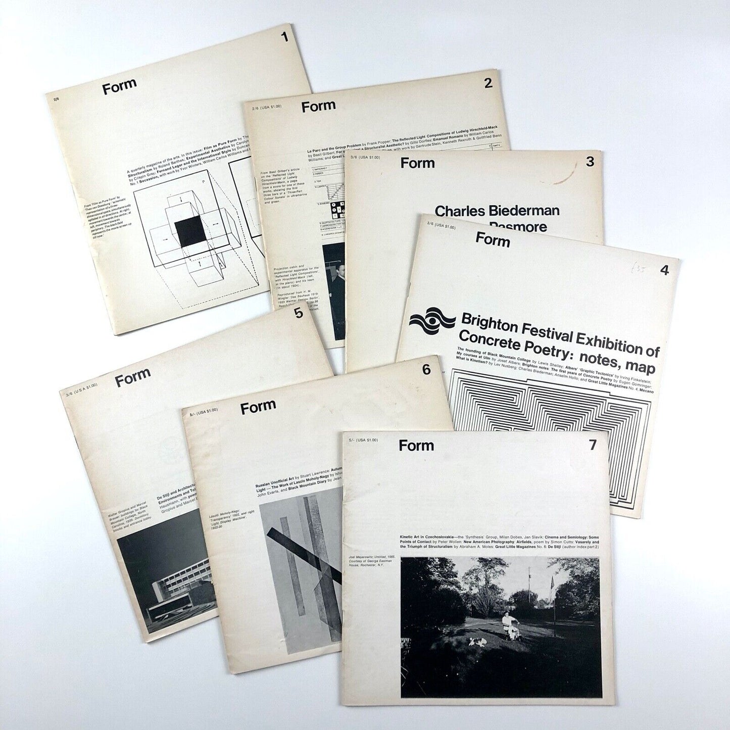 Form magazine – issues 1 to 7 | Philip Steadman Stephen Bann Sep 1966 - Mar 1968