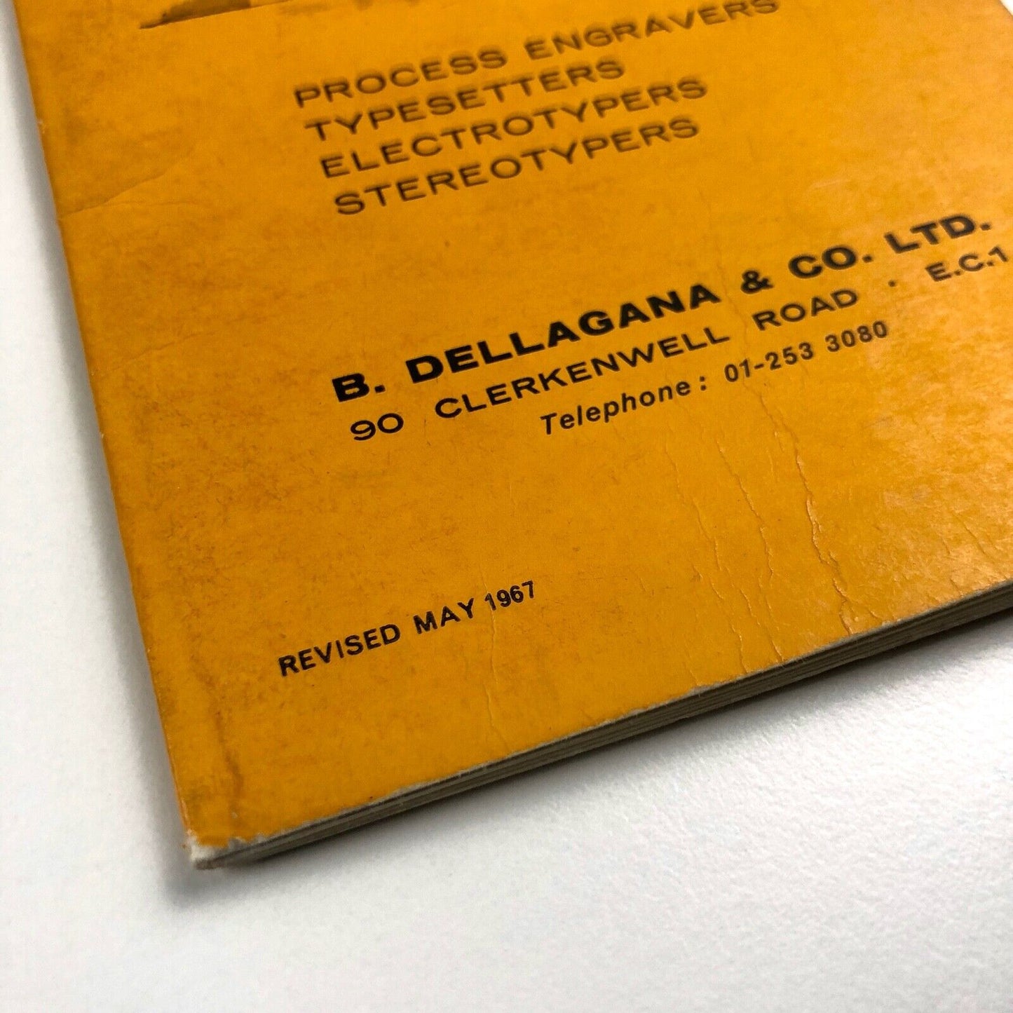 B. Dellagana & Co Synopsis of over 300 Type Faces | Type specimen booklet, 1967