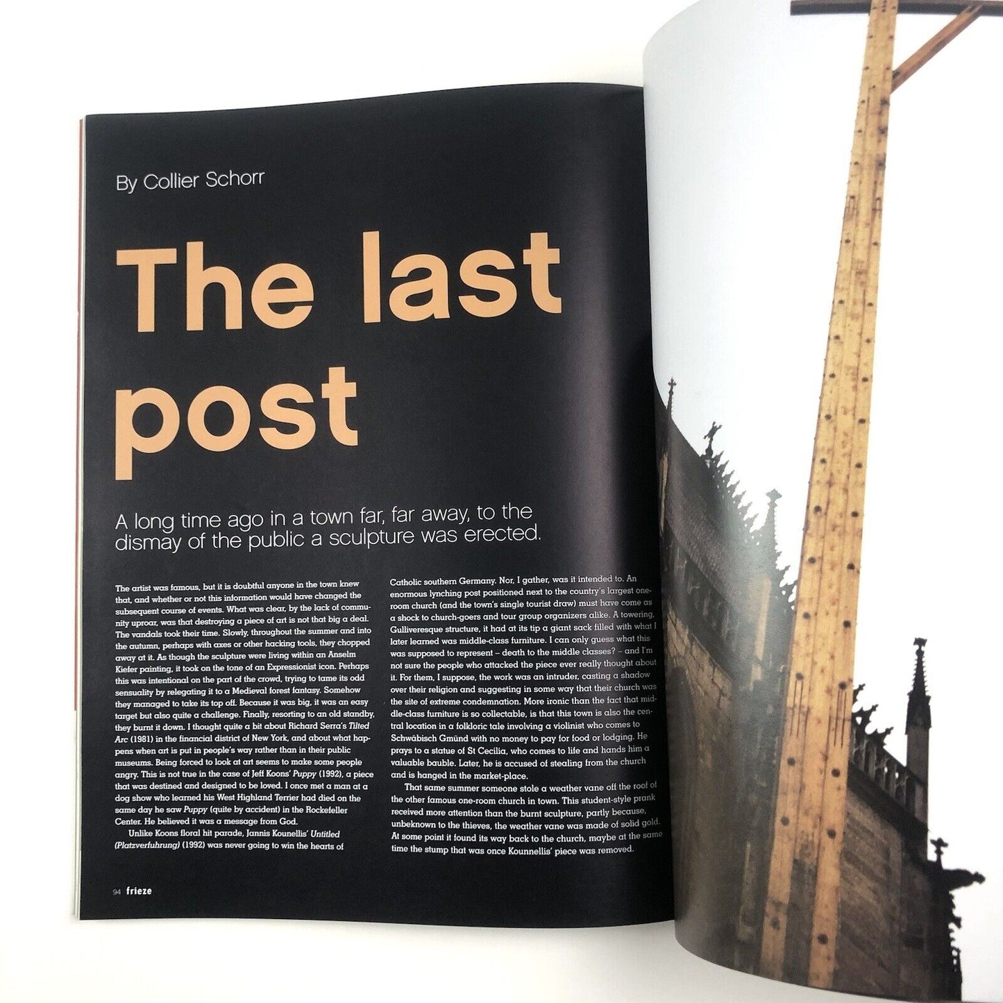 Frieze magazine – Tenth Anniversary issue, November–December 2001