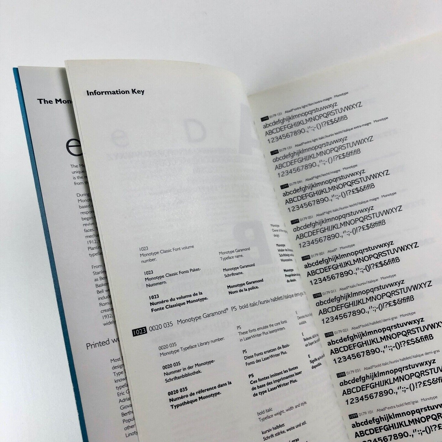 Monotype Typeface Library 91.12. | Monotype classic fonts, 1991