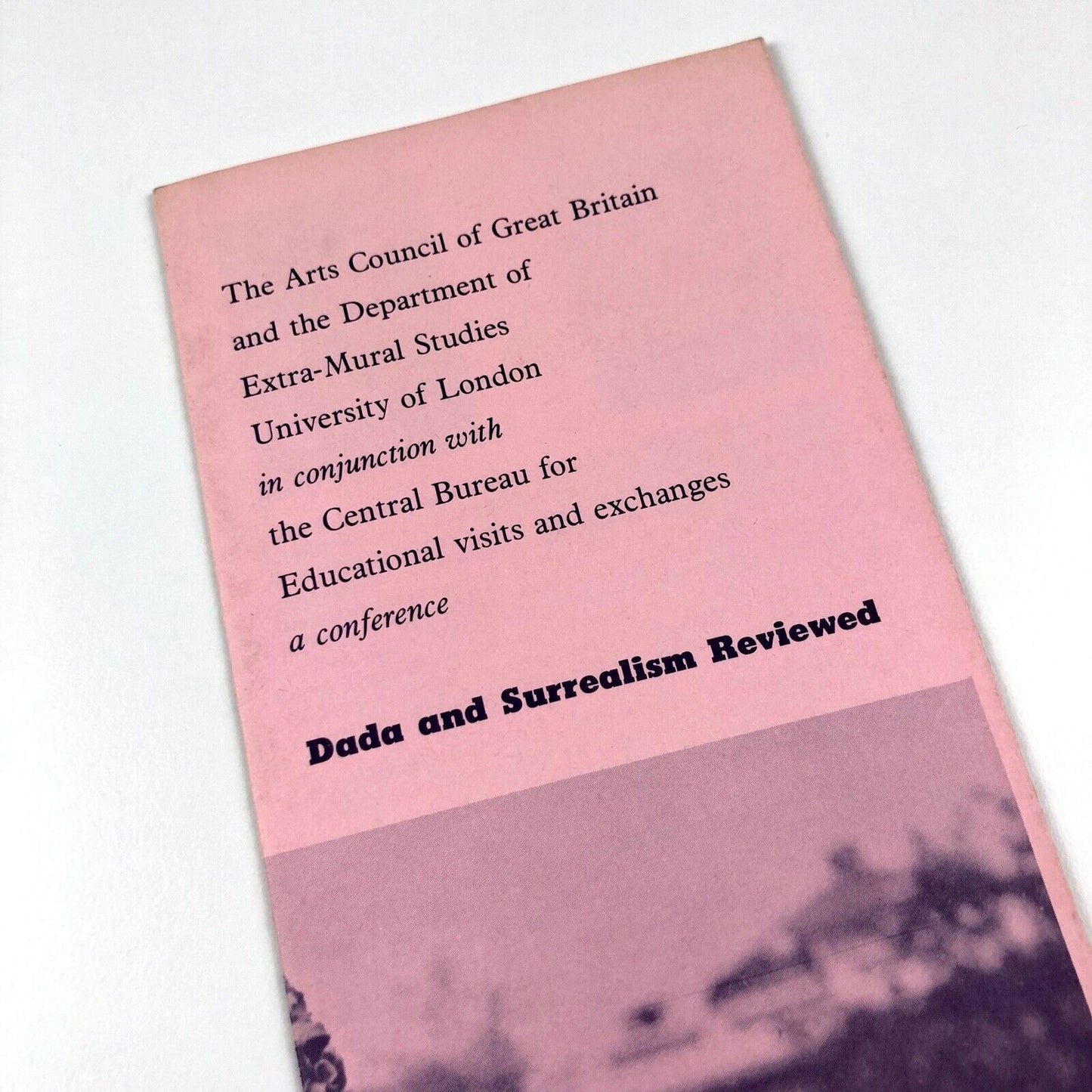 Dada and Surrealism Reviewed conference leaflet | Arts Council / University of London / Hayward Gallery, 1978