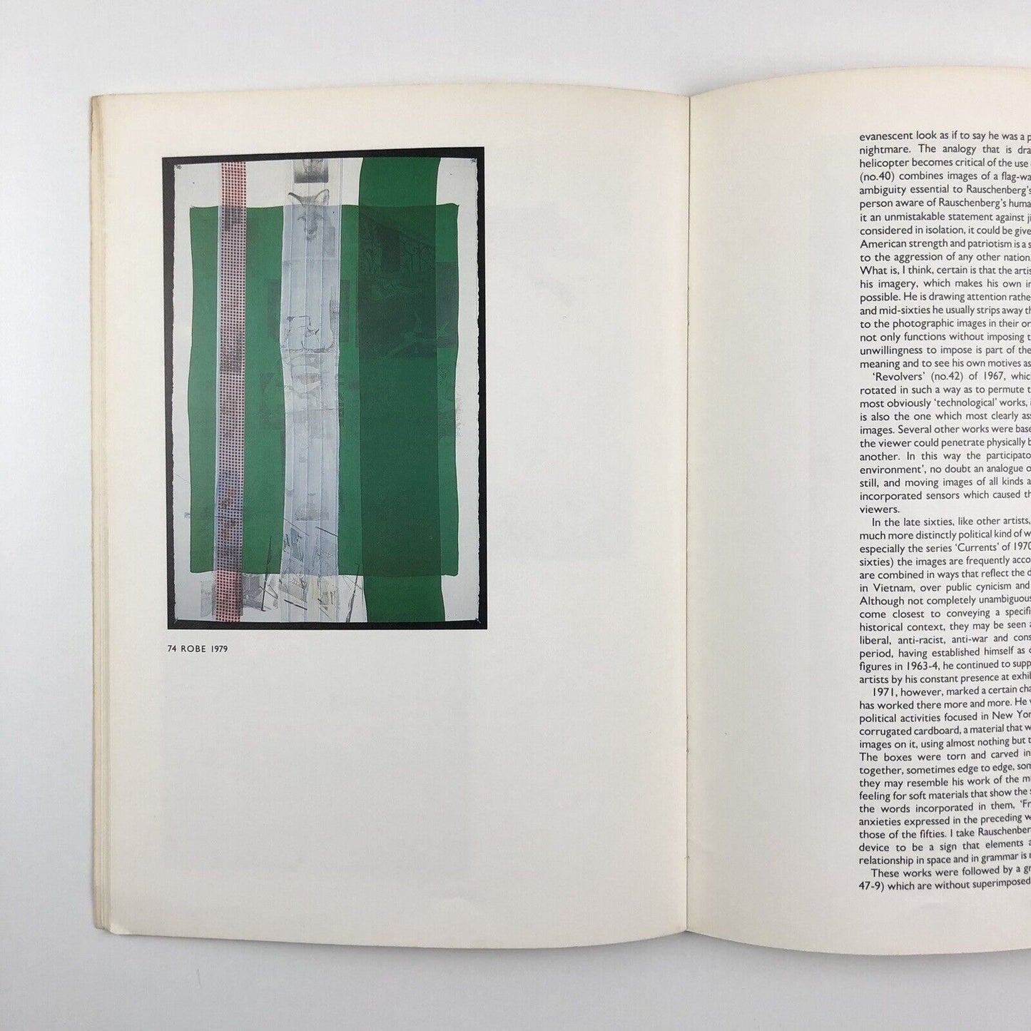 Robert Rauschenberg | Tate Gallery exhibition catalogue, 1980