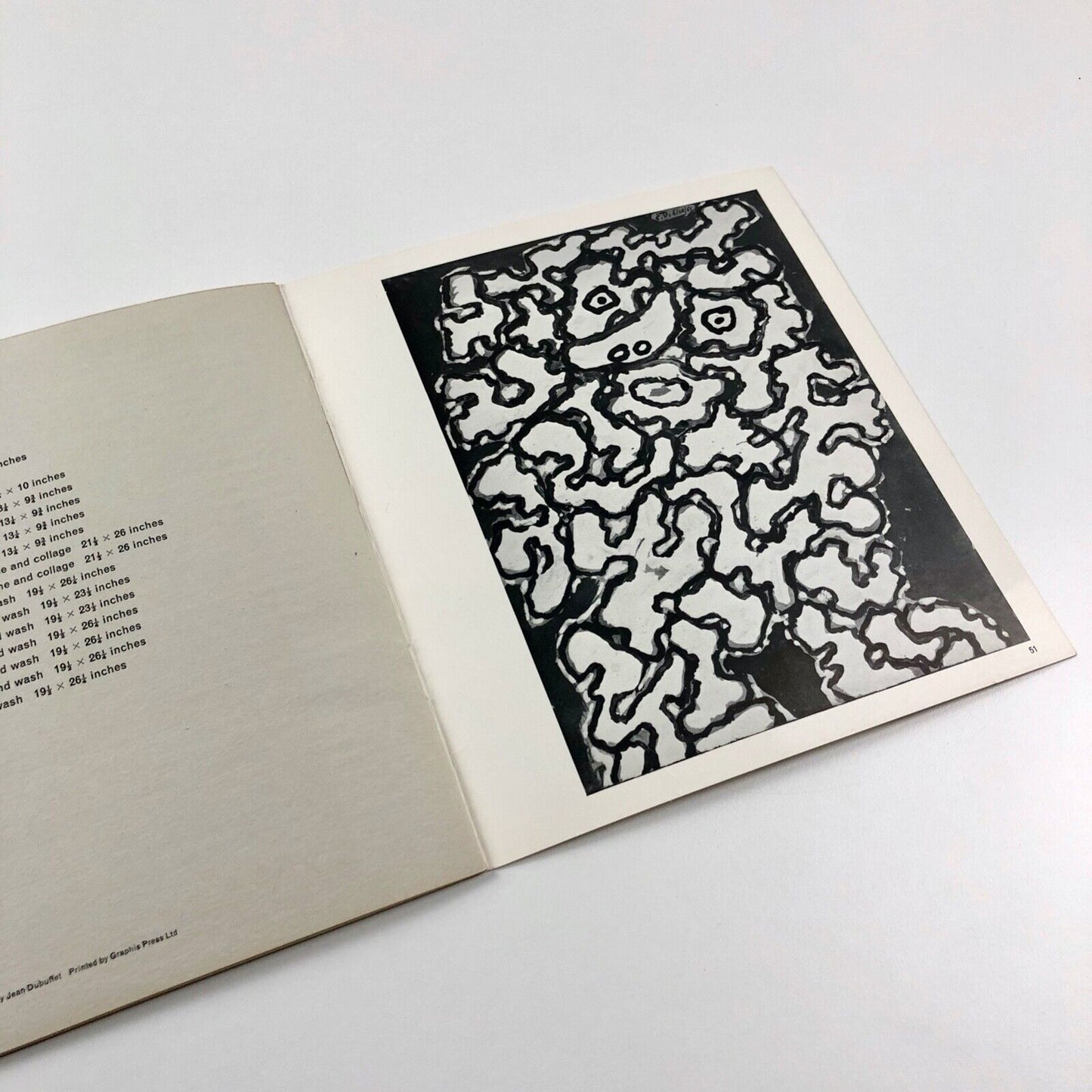 Dubuffet. Recent Gouaches and Drawings | Gordon Fraser Gallery, 1962 - catalogue design by Gordon House