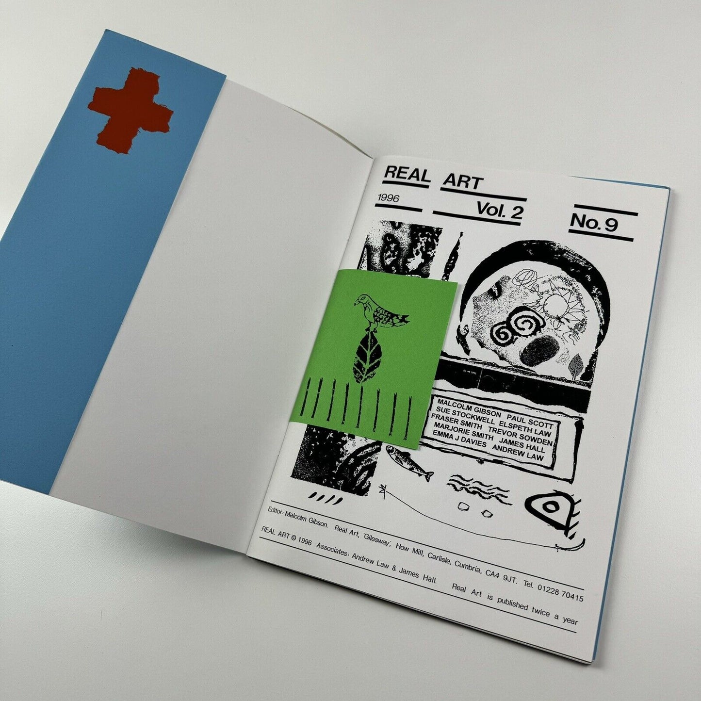 Real Art 1996 Vol 2 No. 9 edited by Malcolm Gibson limited edition signed artwork