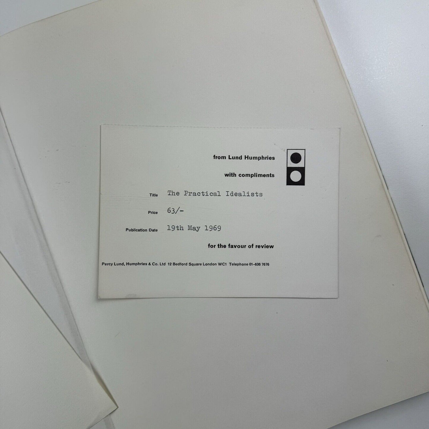 The Practical Idealists by John & Avril Blake | Design Research Unit, 1969 | Milner Gray