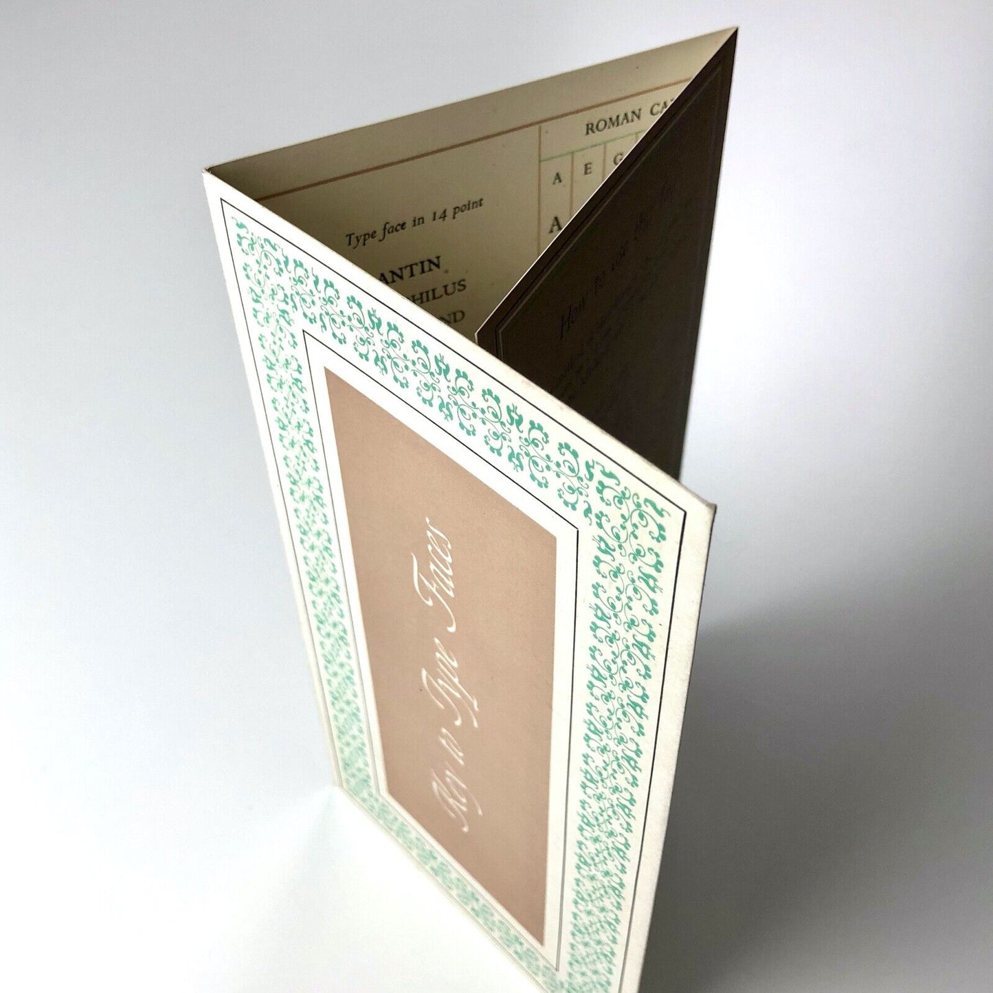 Key to Typefaces – identification leaflet | A. Voysey | National Federation of Young Farmers’ Clubs, 1962