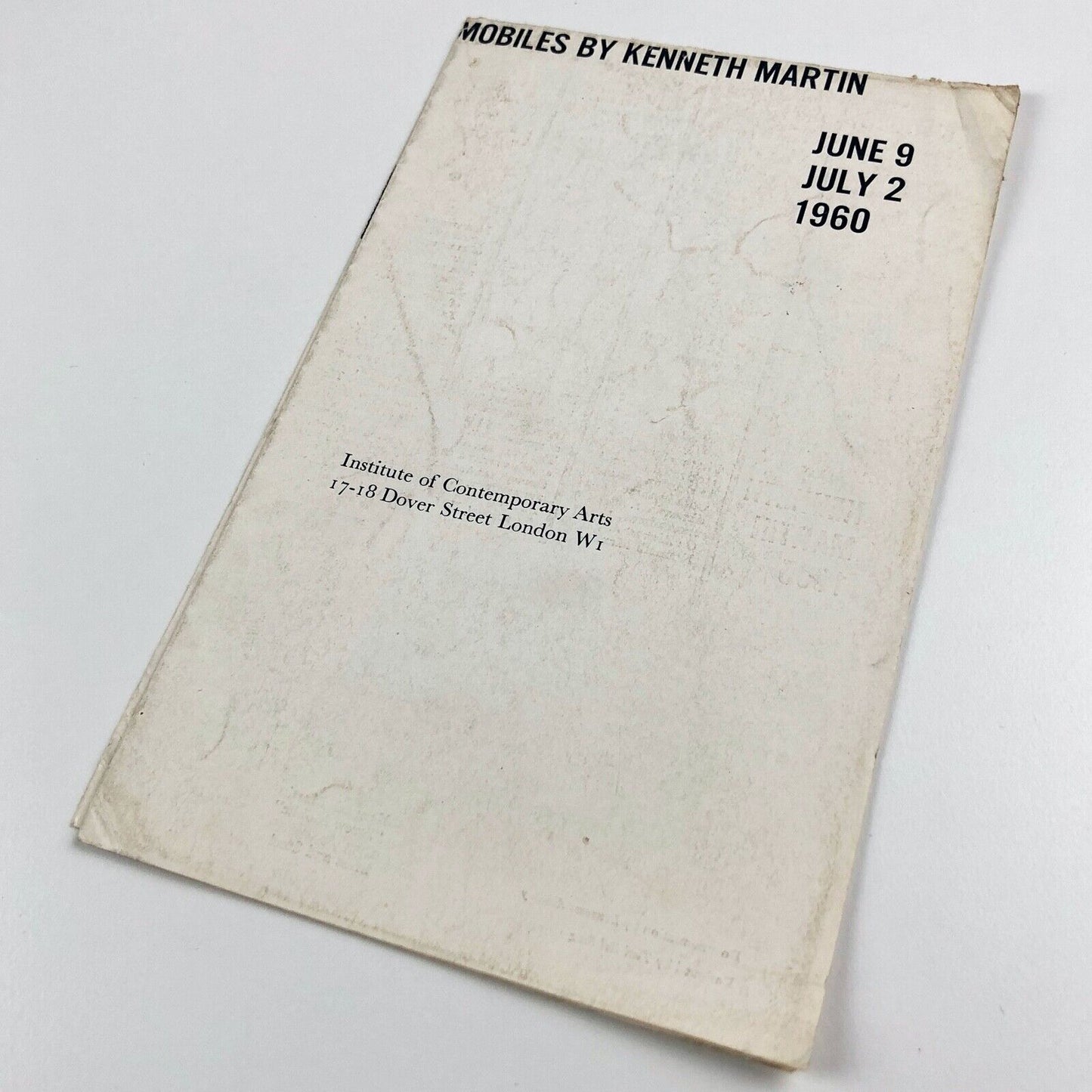 Essays in Movement Reliefs by Mary Martin Mobiles by Kenneth Martin | Institute of Contemporary Arts ICA 1960