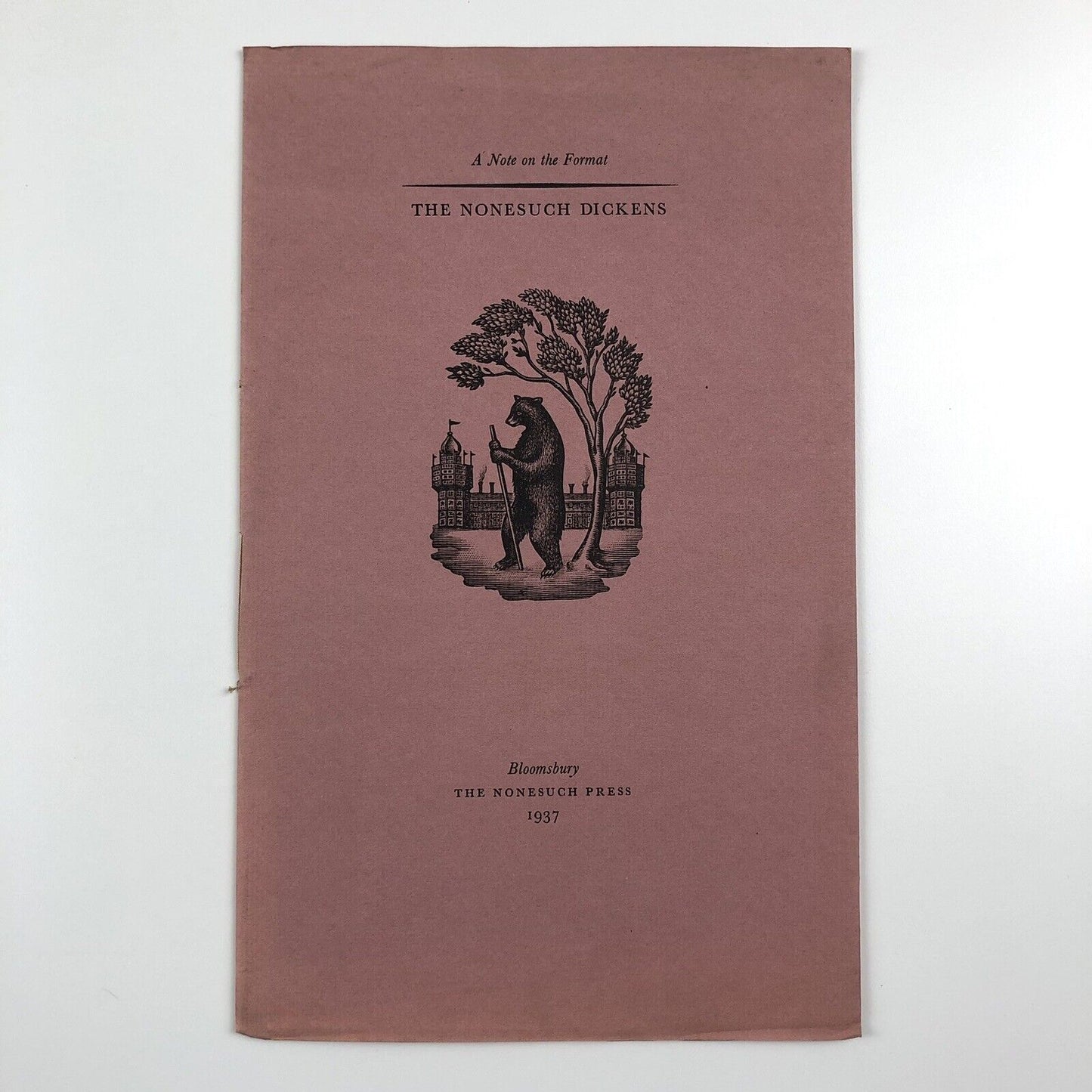A Note on the Format – The Nonesuch Dickens | Nonesuch Press, 1937 | Text by Francis Meynell