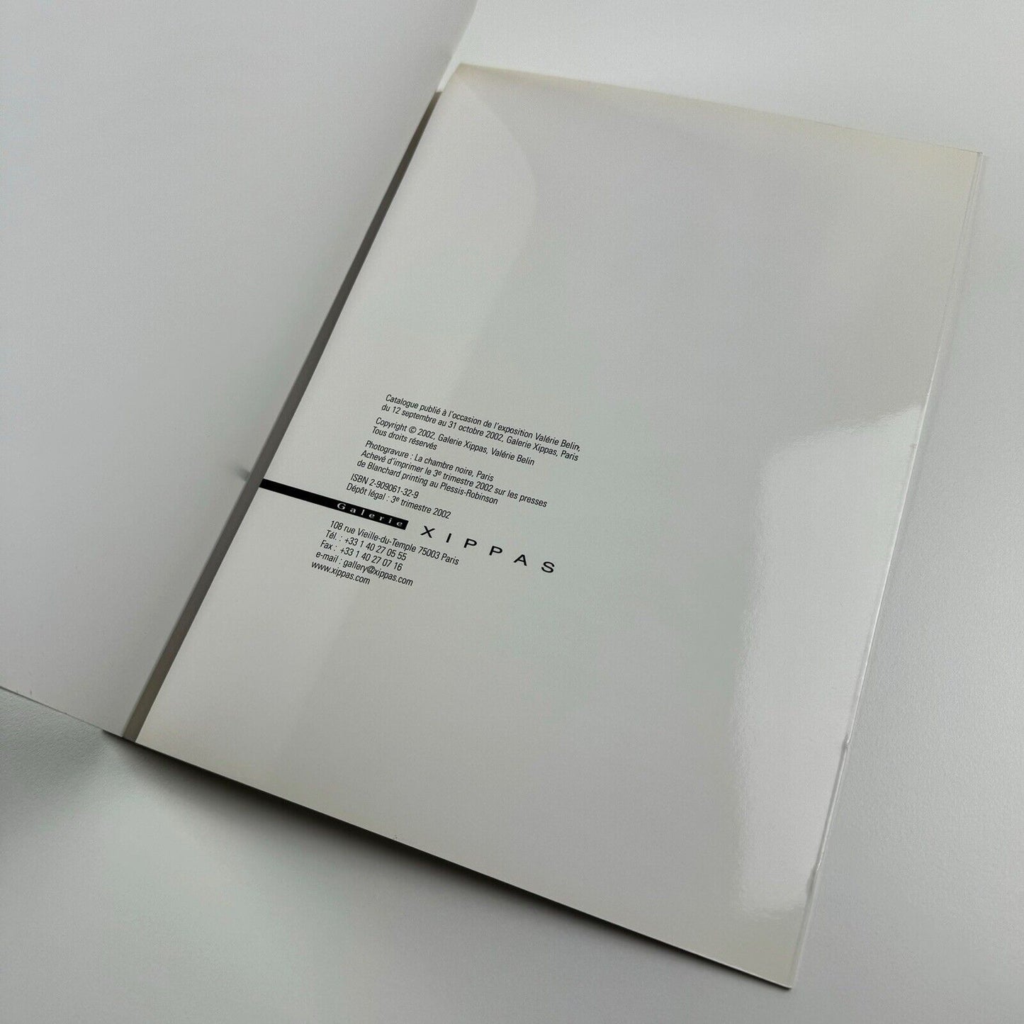 Valérin Belin | Galerie Xippas, Paris 2002