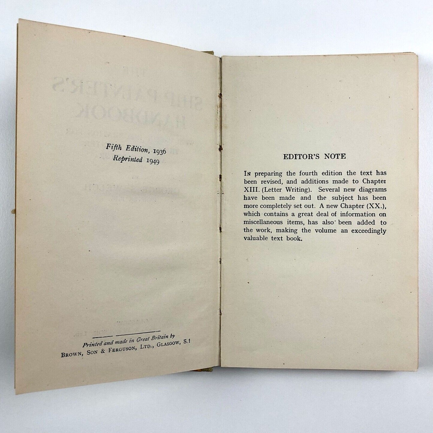 The Ship Painter's Handbook by George S. Welch | Brown, Son & Ferguson Ltd, 1949