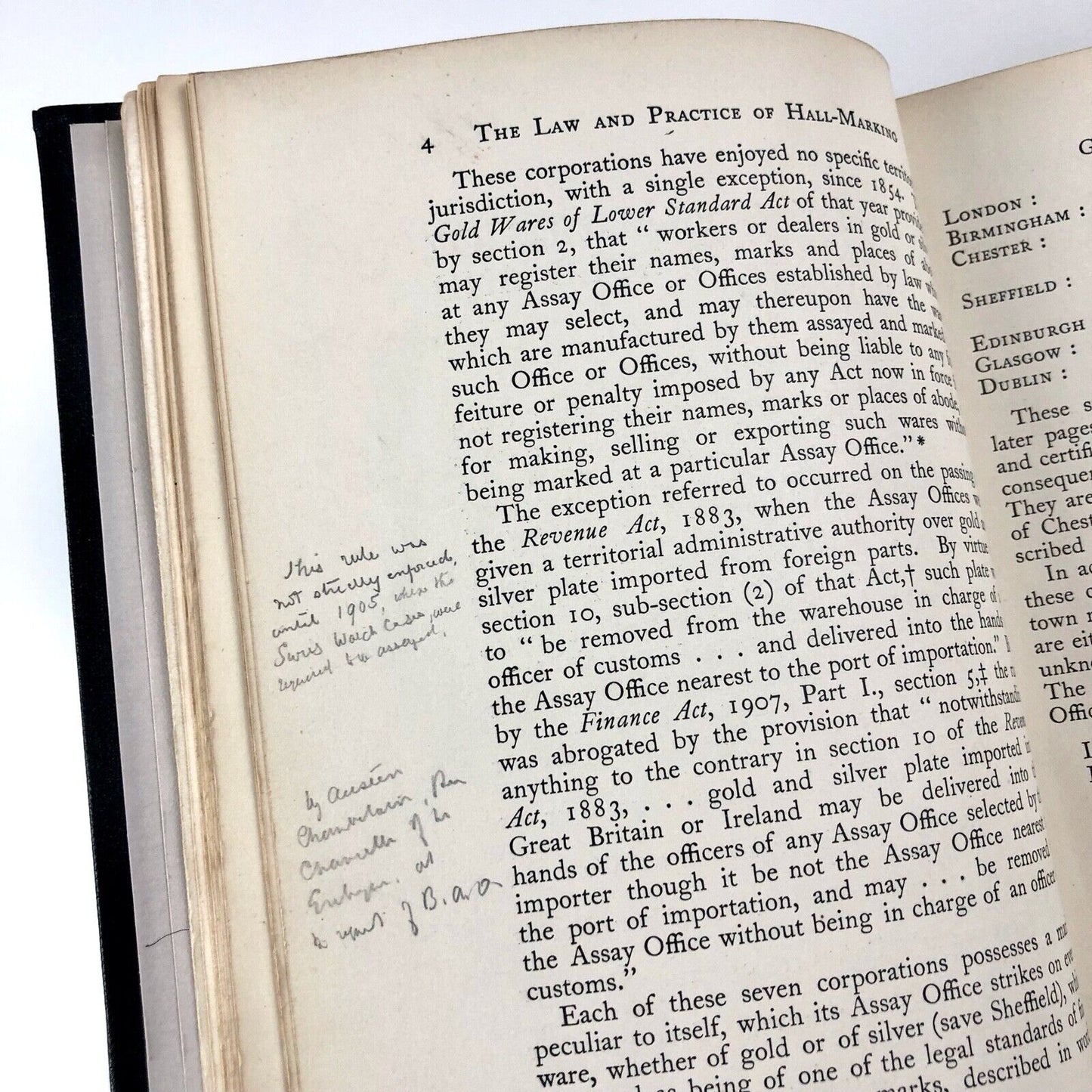 The Law & Practice of Hall-Marking Gold & Silver Wares | J. Paul de Castro 1926