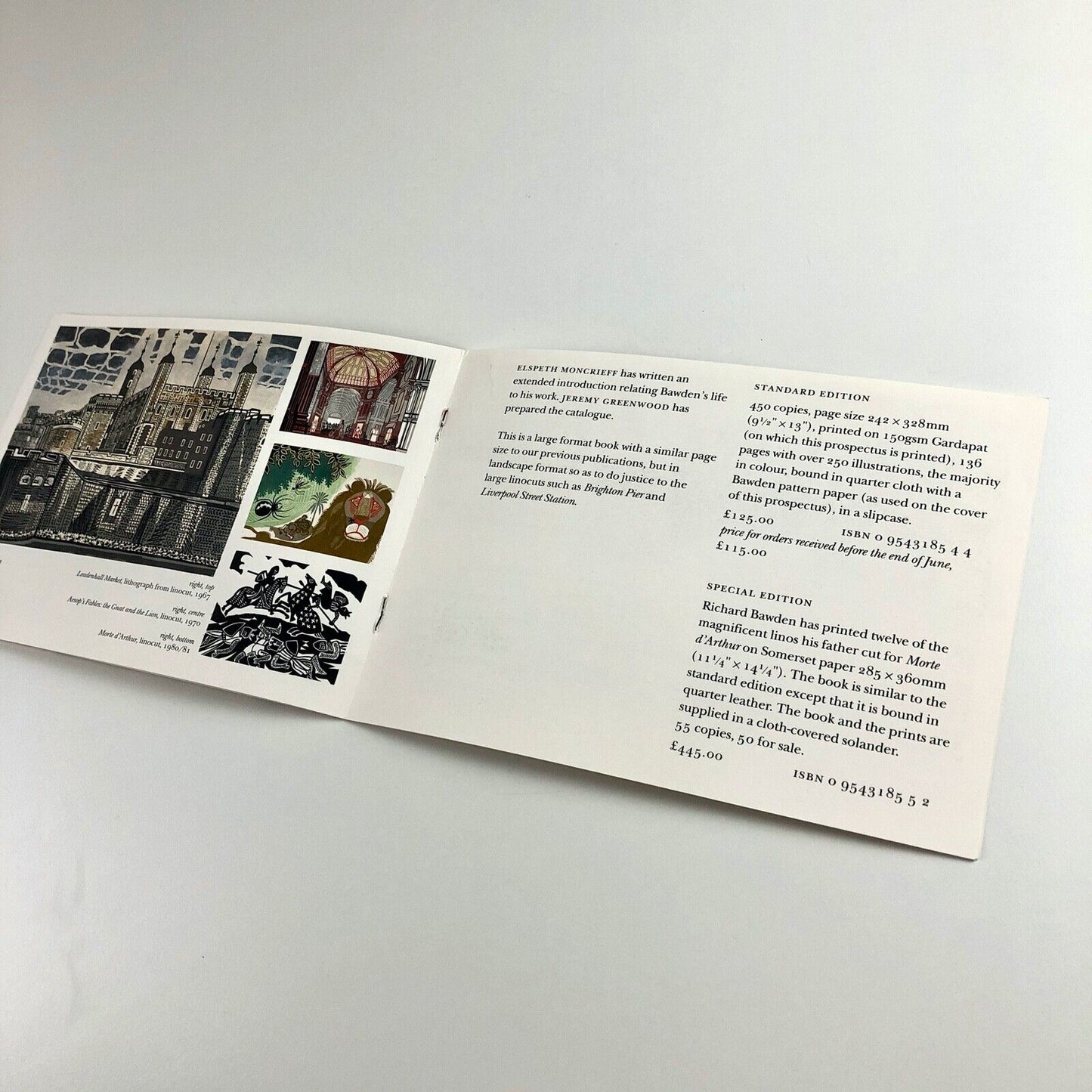 Prospectus to promote Edward Bawden editioned prints | Wood Lea Press, 2005