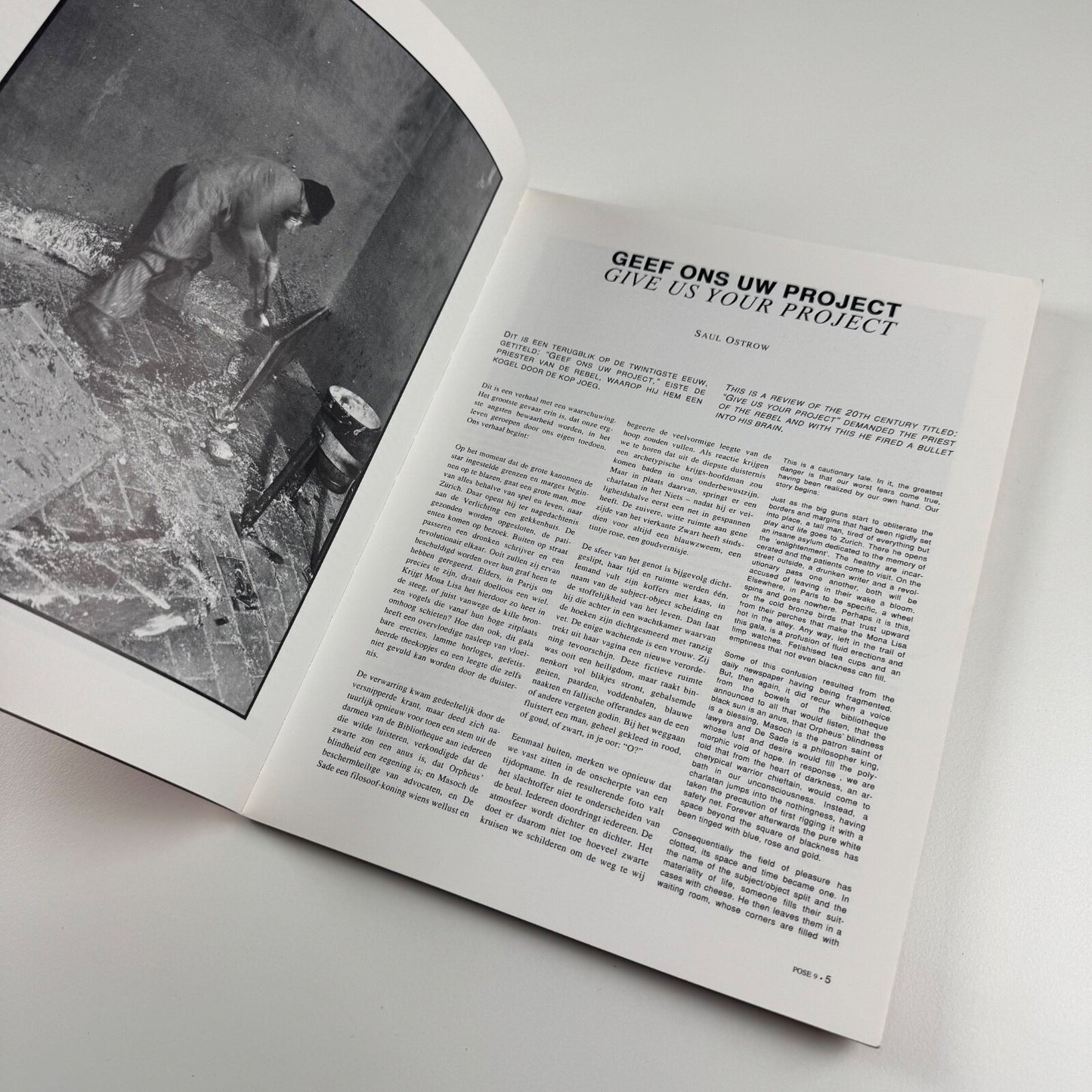 POSE issue 9. Spring/Summer 1993. Stichting Polysemisch Instituut. Edited by Toine Ooms. Text in English and Dutch