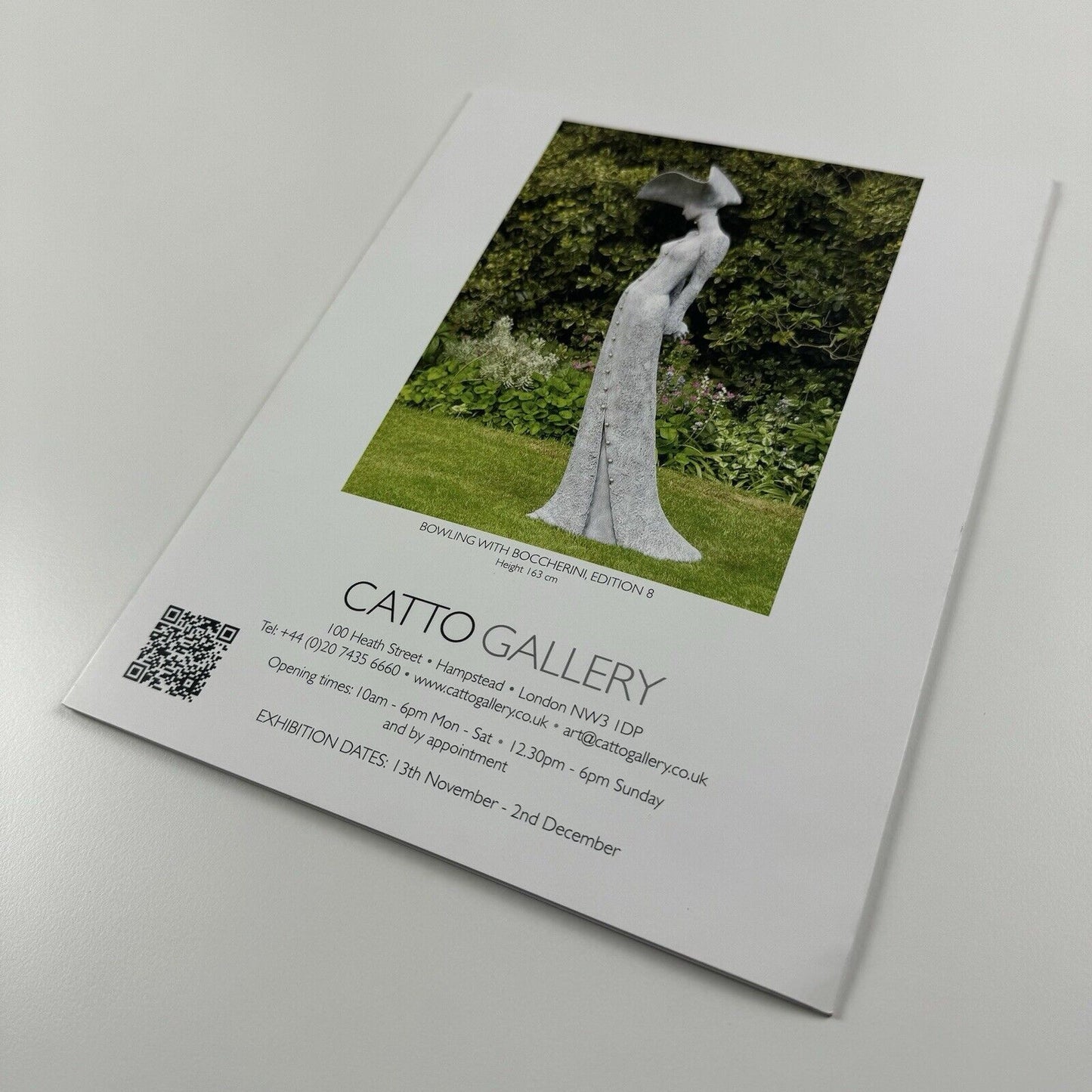 Philip Jackson – New Works | Catto Gallery folded card, undated