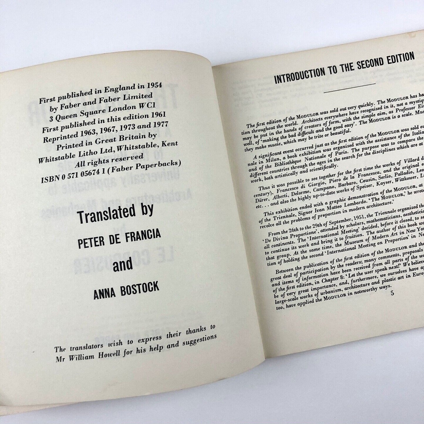 Le Corbusier | The Modulor | Faber Paperbacks, 1977 edition