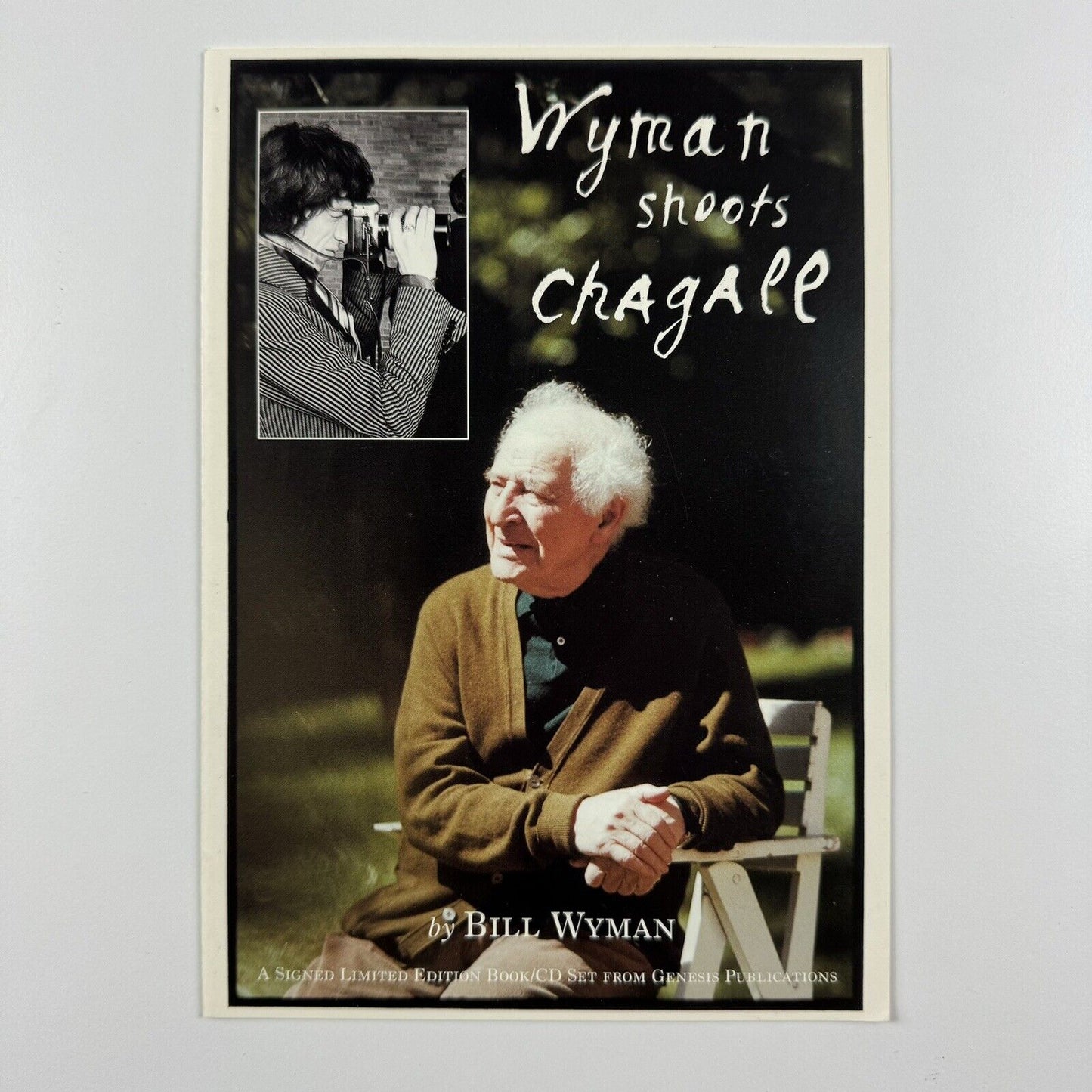 Promotional flyer for 'Wyman shoots Chagall' | Bill Wyman | Marc Chagall