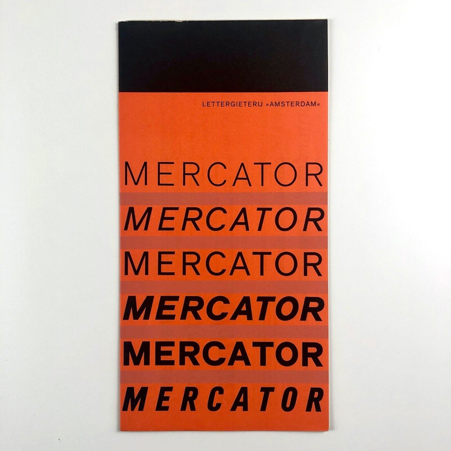Mercator | Lettergieterij Amsterdam – type specimen leaflet