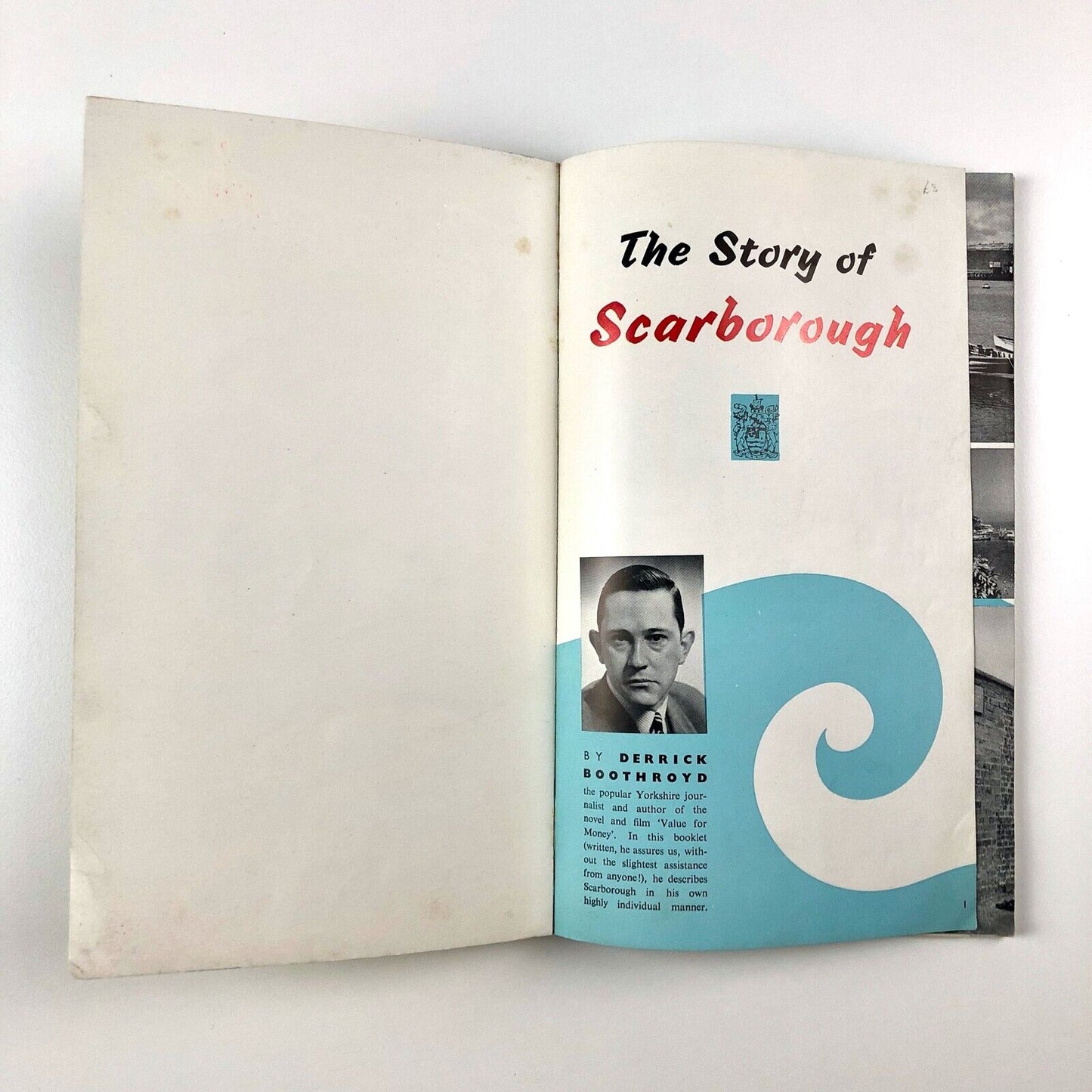 The Story of Scarborough tourism booklet | Introduction by Derrick Boothroyd, 1950s