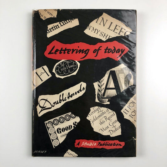 Lettering of today, The Studio | Edited by C.G. Holme | Cover design by Ashley Havinden, 1941