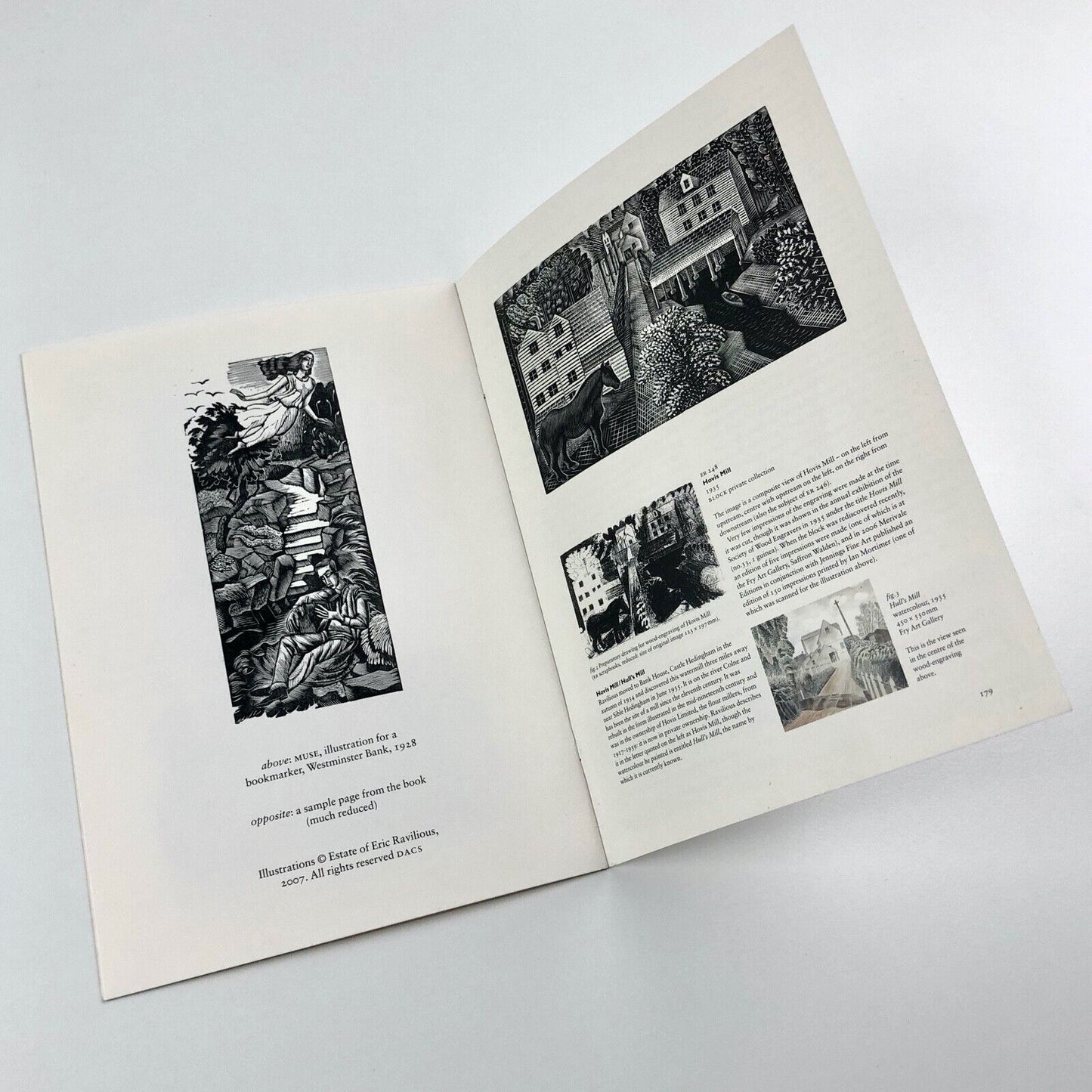 Promotional leaflet for Ravilious Engravings | The Wood Lea Press