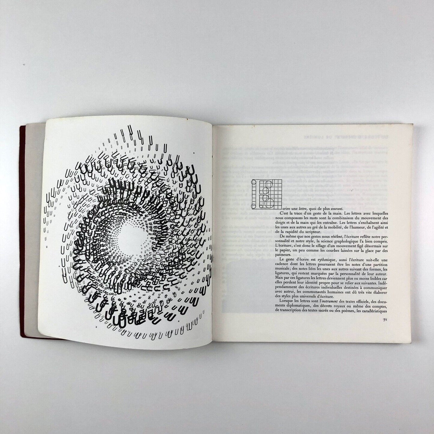 De plomb, d’encre et de lumière | L’esprit des lettres par Remy Peignot. En souvenir d’Albert Gilou | 1982